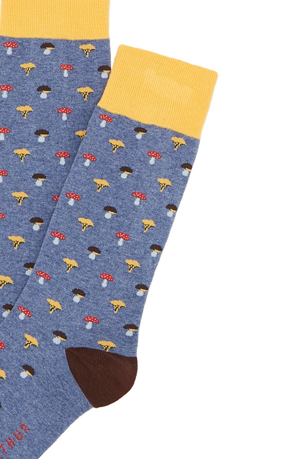 Chaussettes Homme Champignons Noir 4