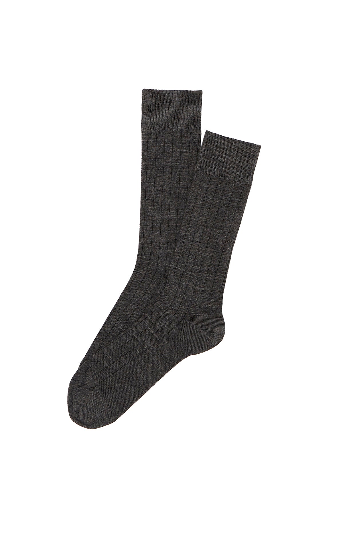 Chaussettes Homme Laine et Coton Gris 4