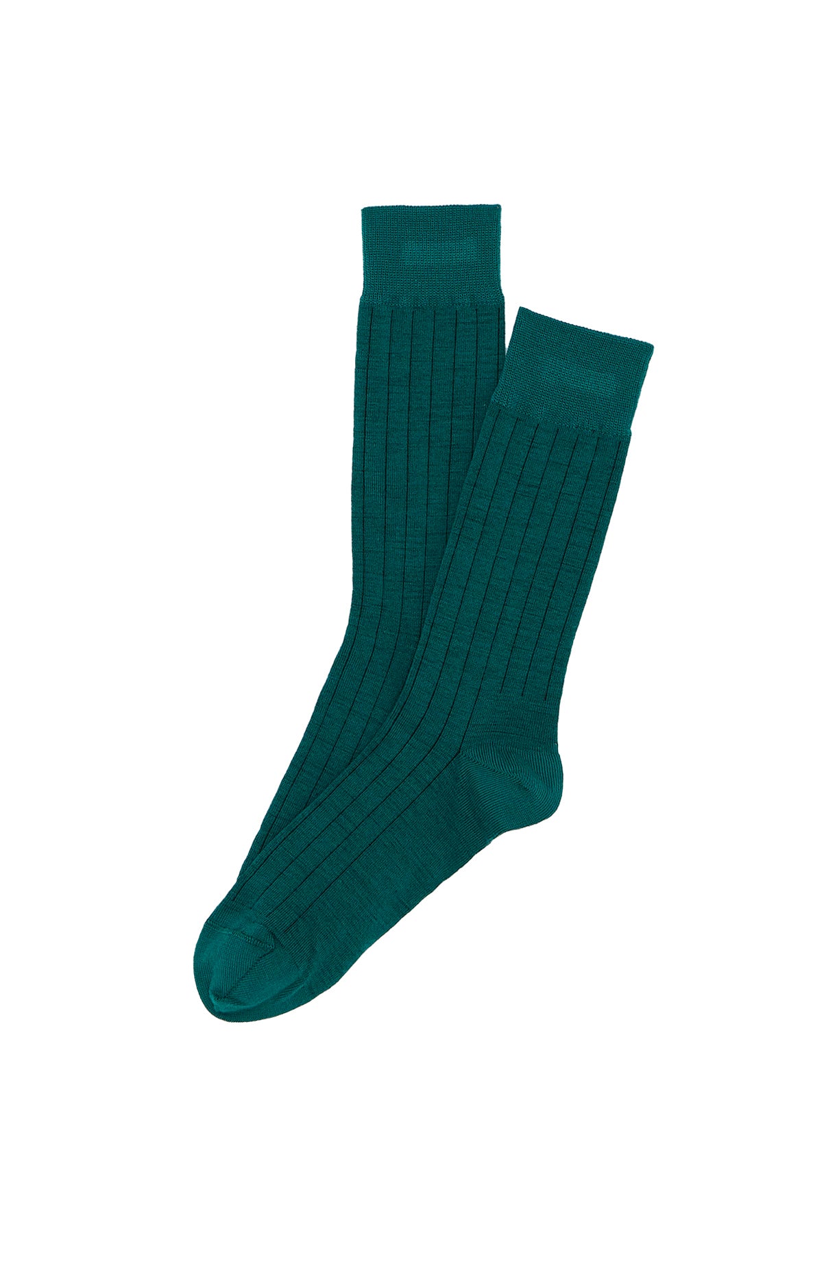 Chaussettes Homme Laine et Coton Green Vert 1