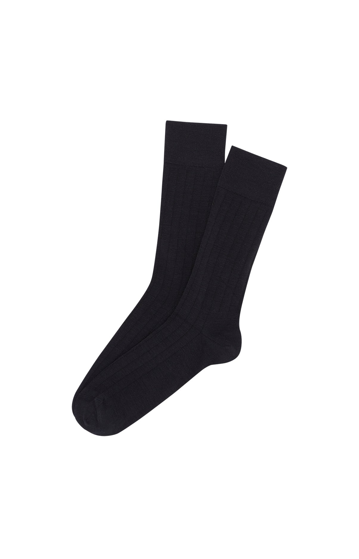 Chaussettes Homme laine et coton Navy Marine 1
