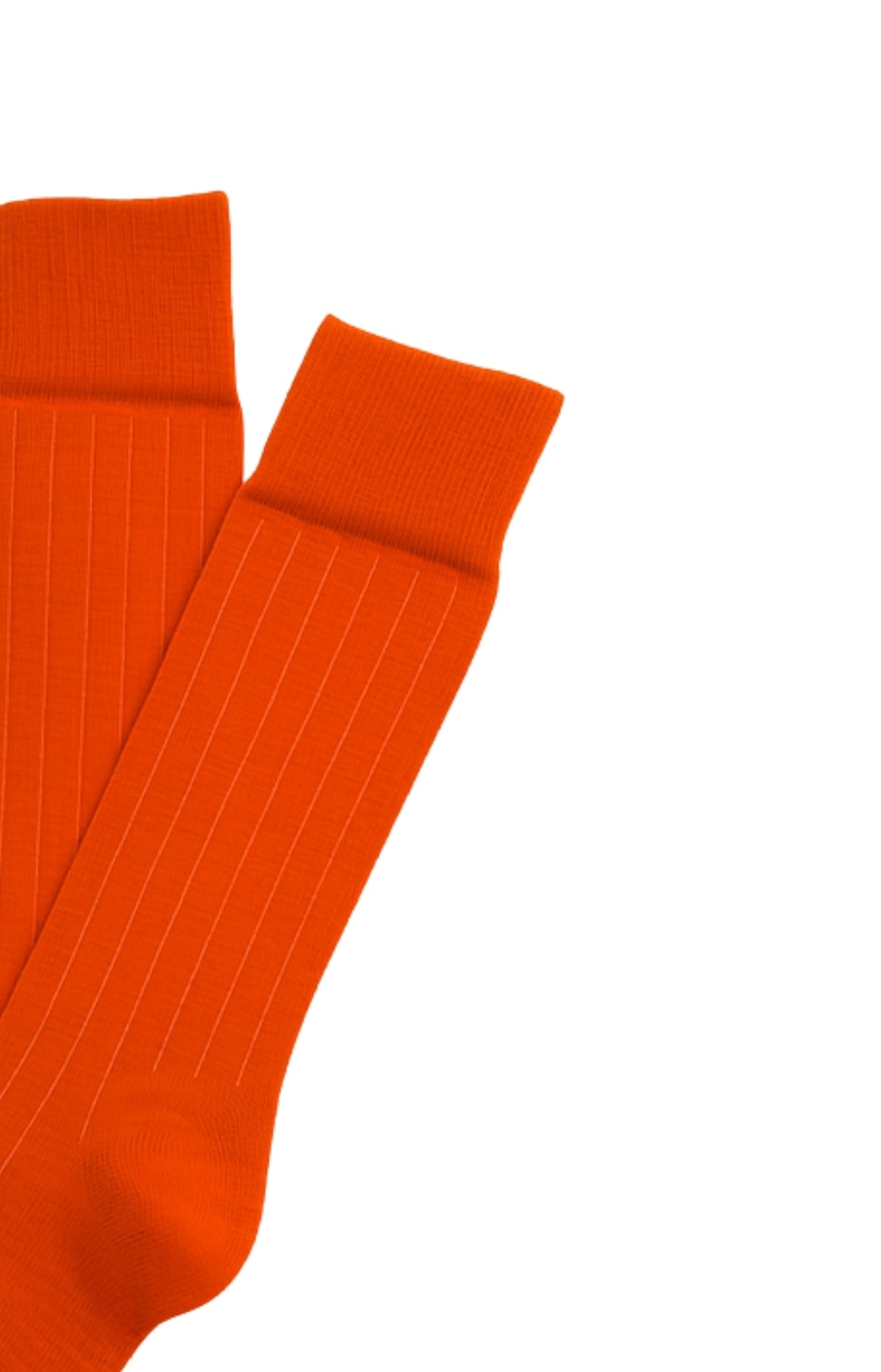 Chaussettes laine et coton rouille homme 2