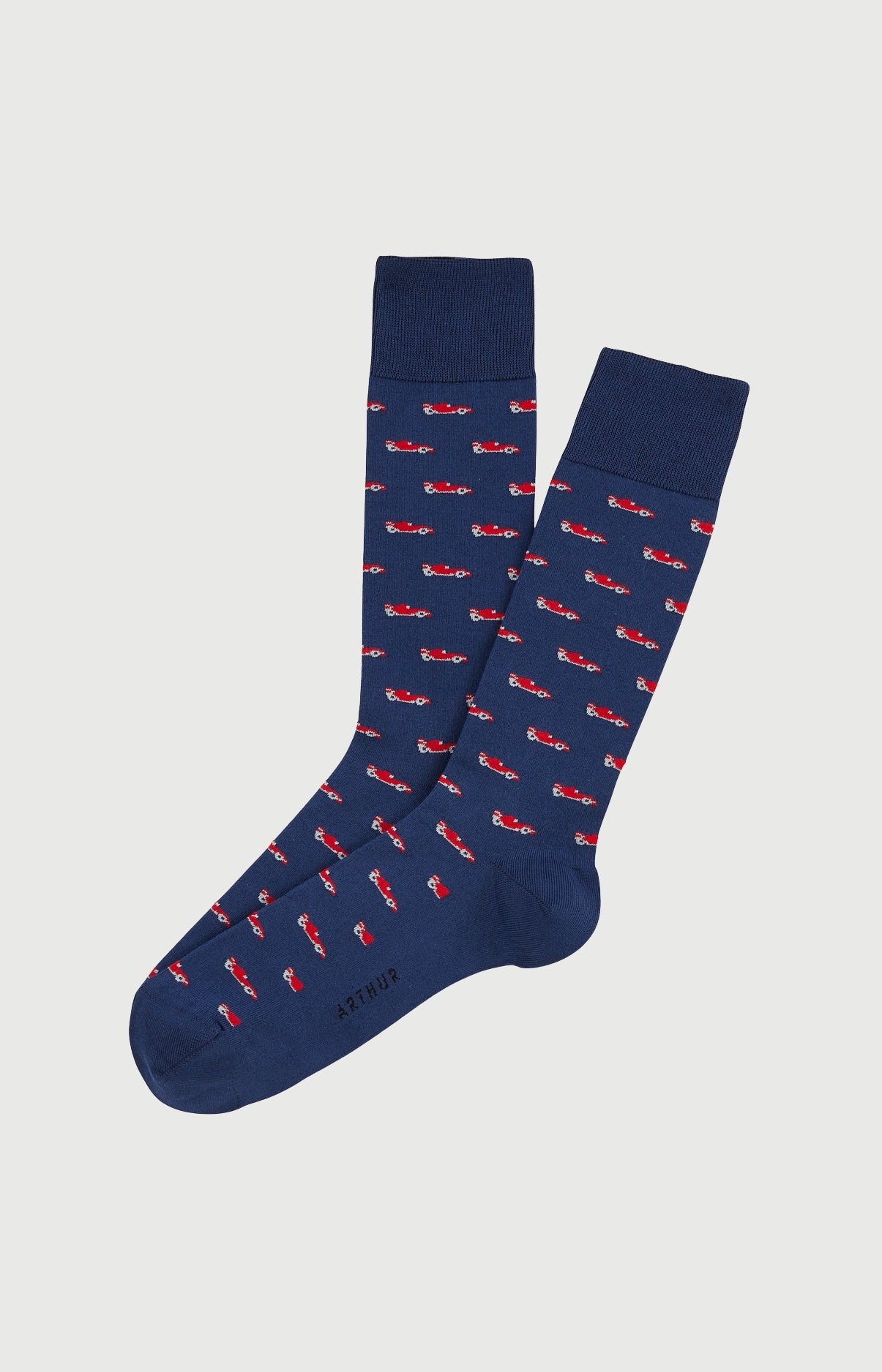 Chaussettes Homme Formule 1 Marine Imprimé voiture formule 1 1