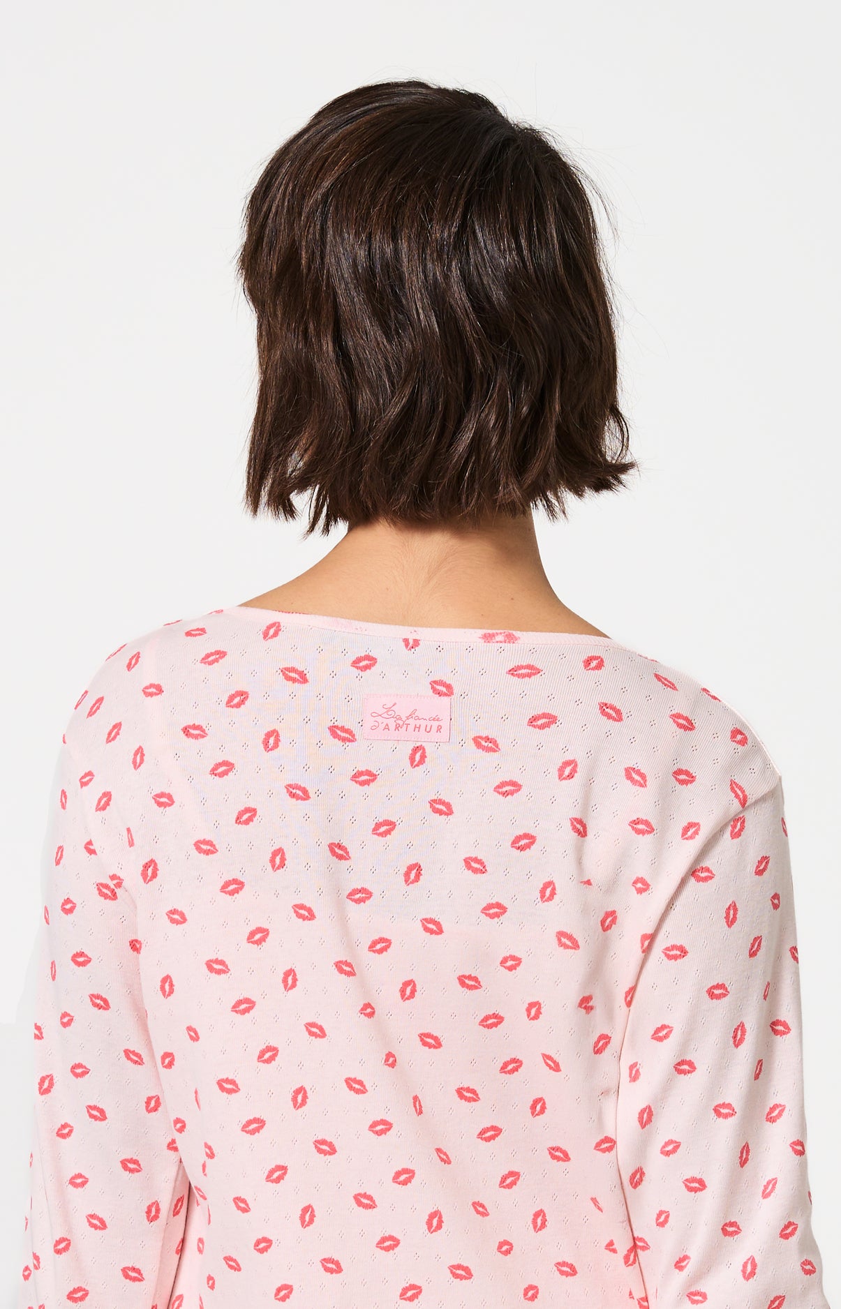 Pyjama Femme Kiss Imprimé bisous rouge à lèvre 8