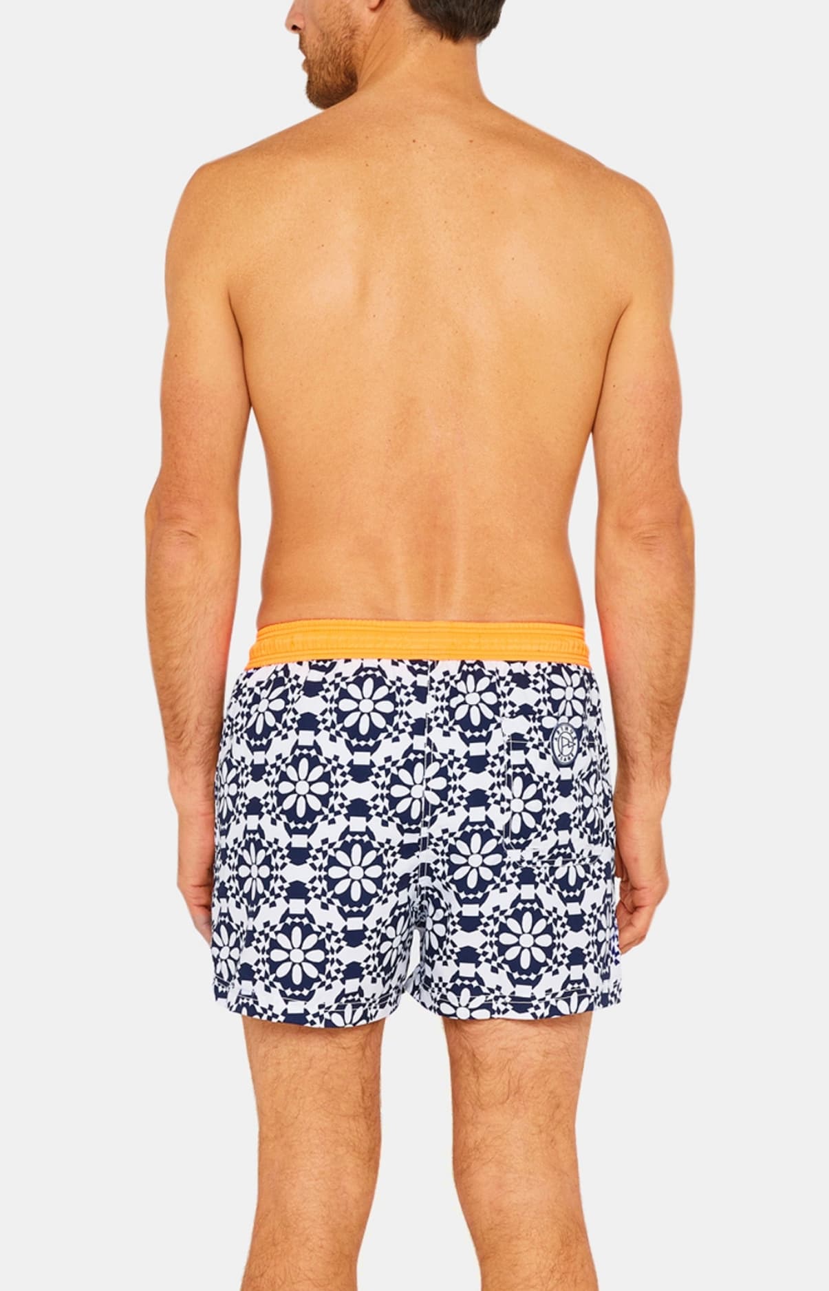 Short de bain Homme motif Lisbonne Blanc 5
