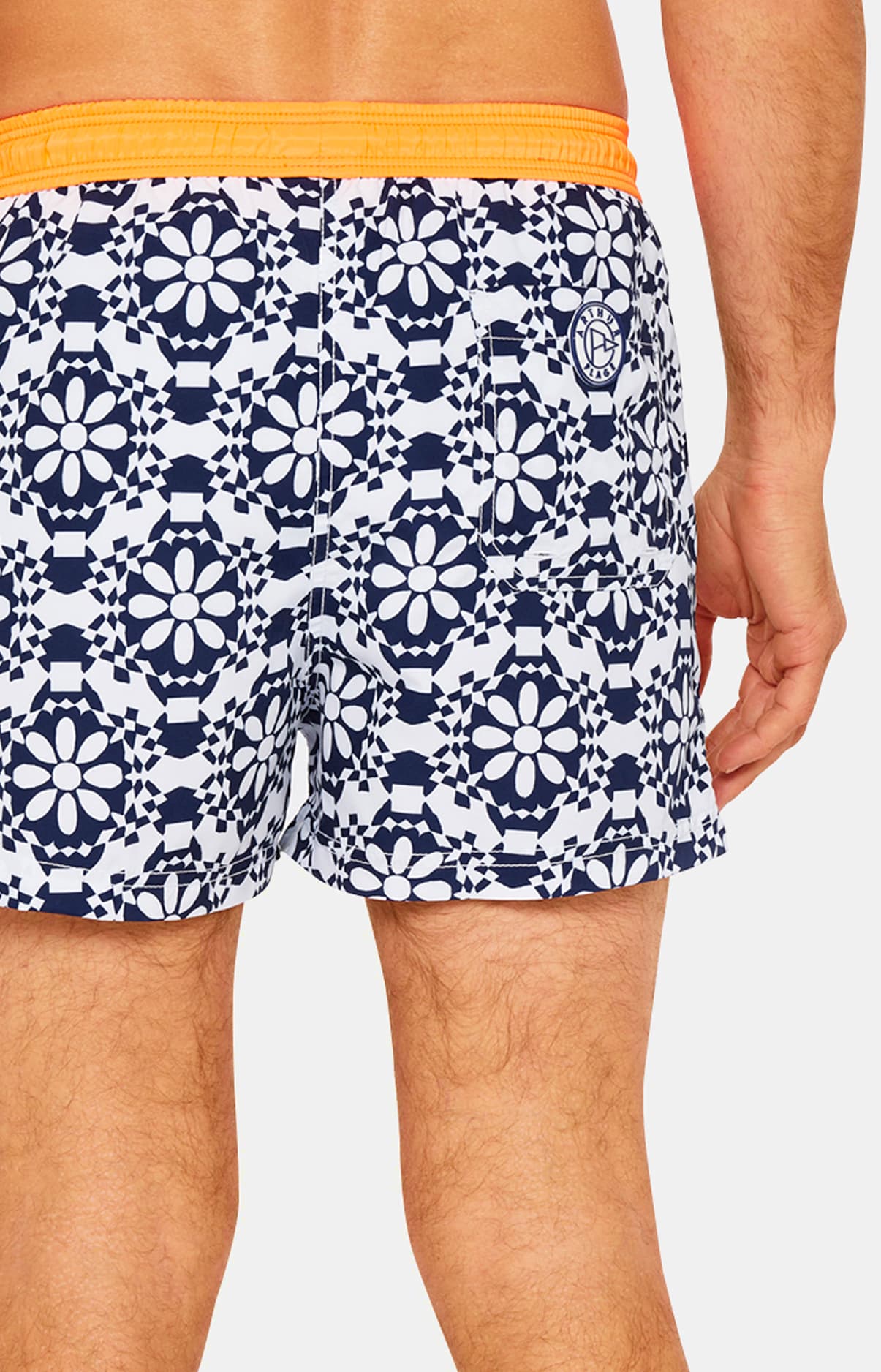 Short de bain Homme motif Lisbonne Blanc 6