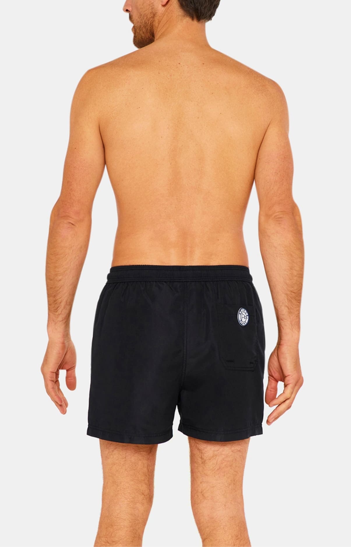 Short de bain Homme uni Noir 6
