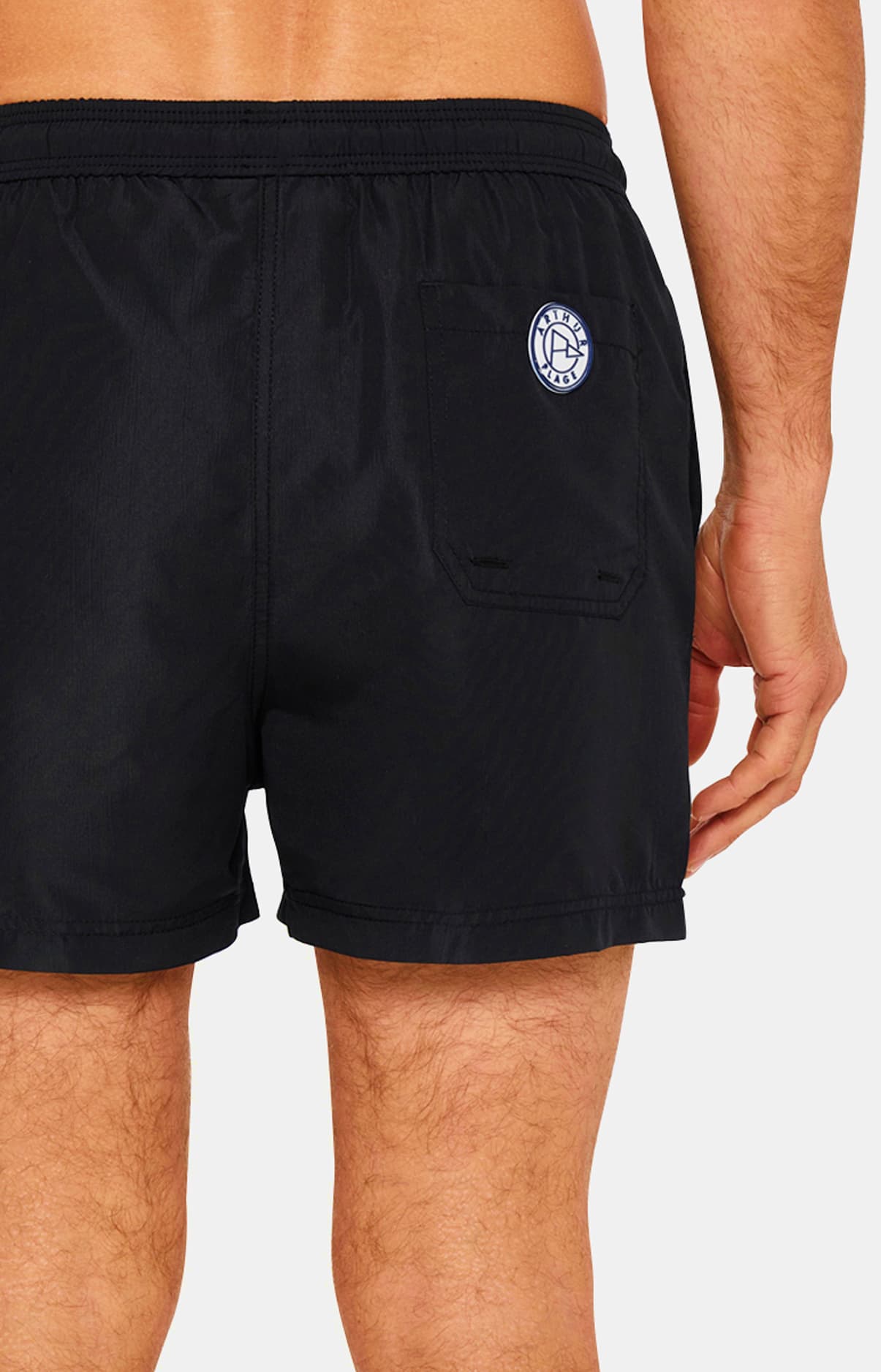 Short de bain Homme uni Noir 7