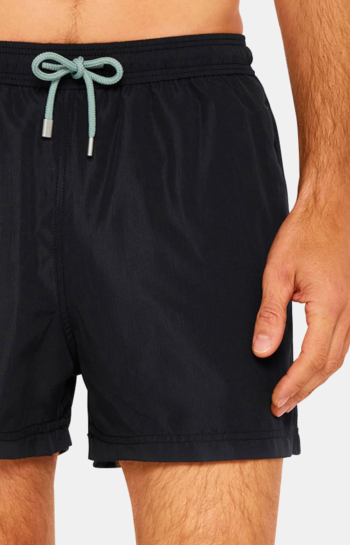 Short de bain Homme uni Noir 2