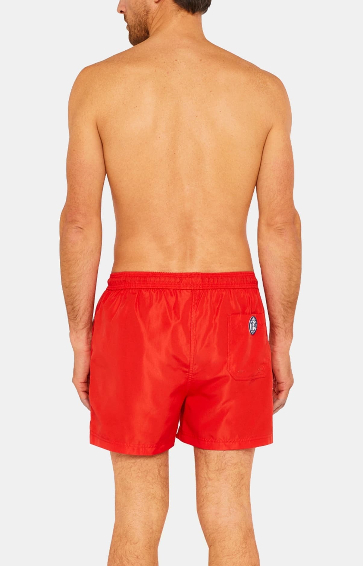 Short de bain Homme uni Rouge 5