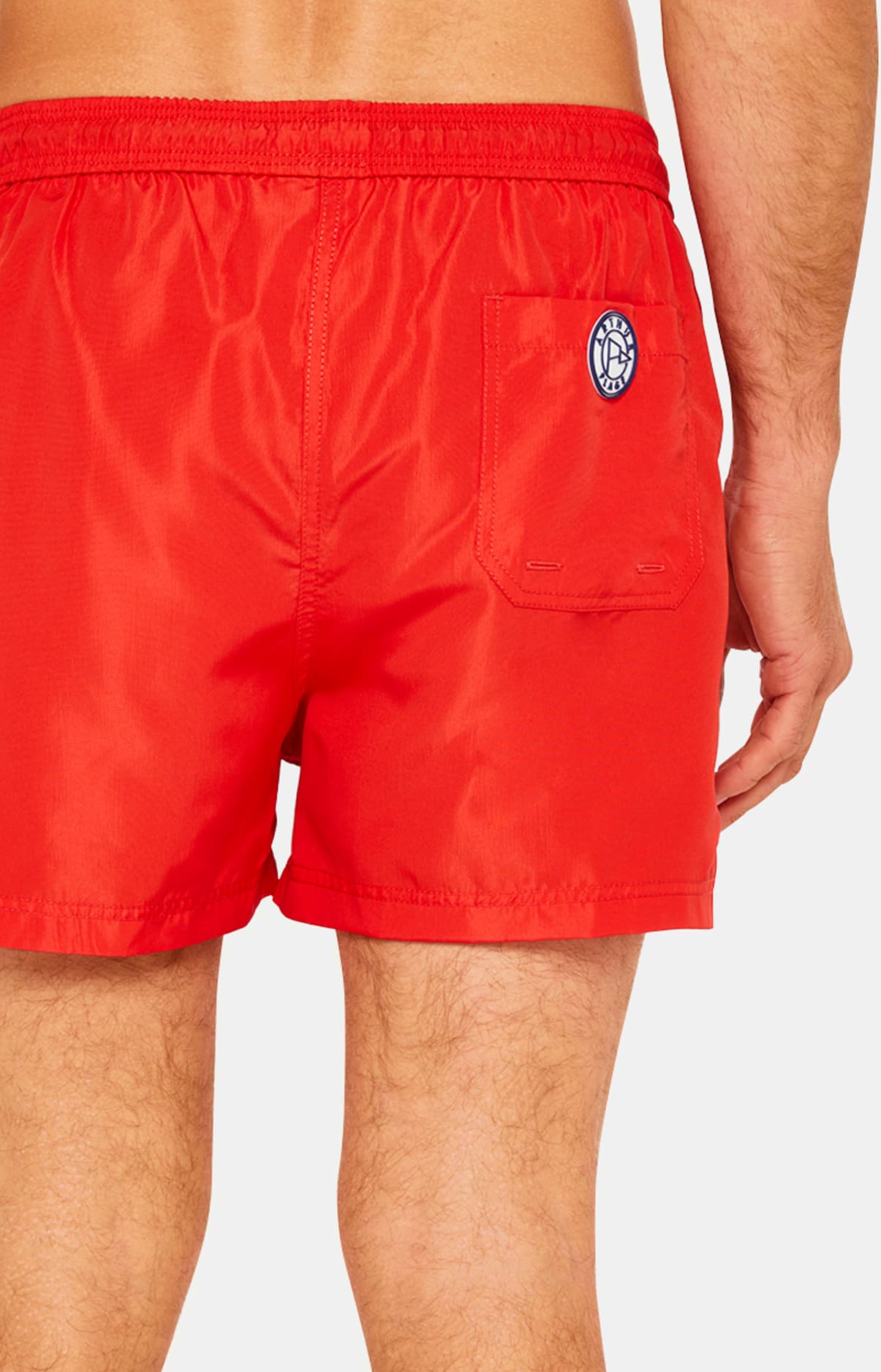 Short de bain Homme uni Rouge 6