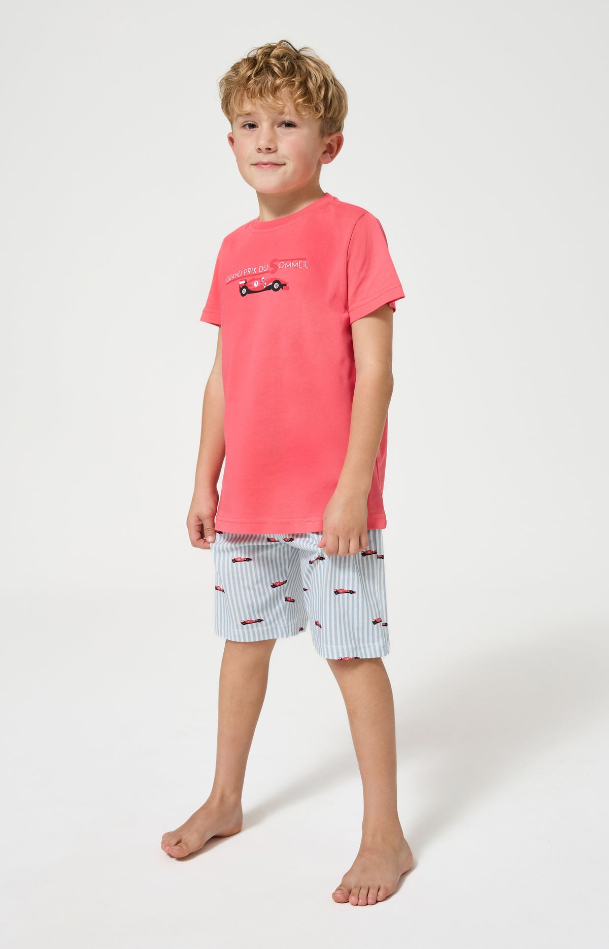 Pyjama Enfant Le Grand Prix du Sommeil Manches courtes Imprimé voiture formule 1 1