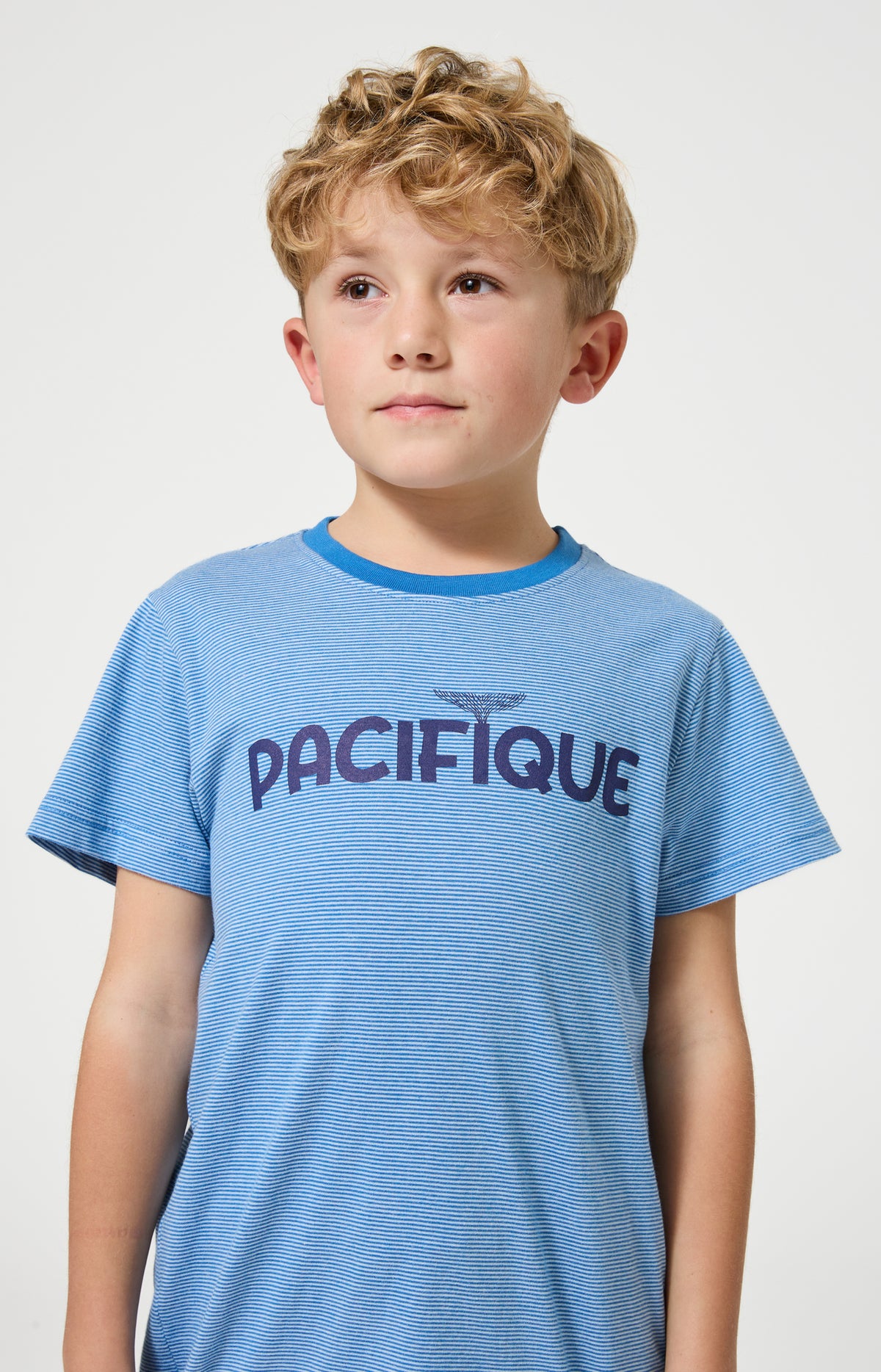 Pyjama Enfant Pacifique Manches courtes Imprimé banc de baleines bleues 2