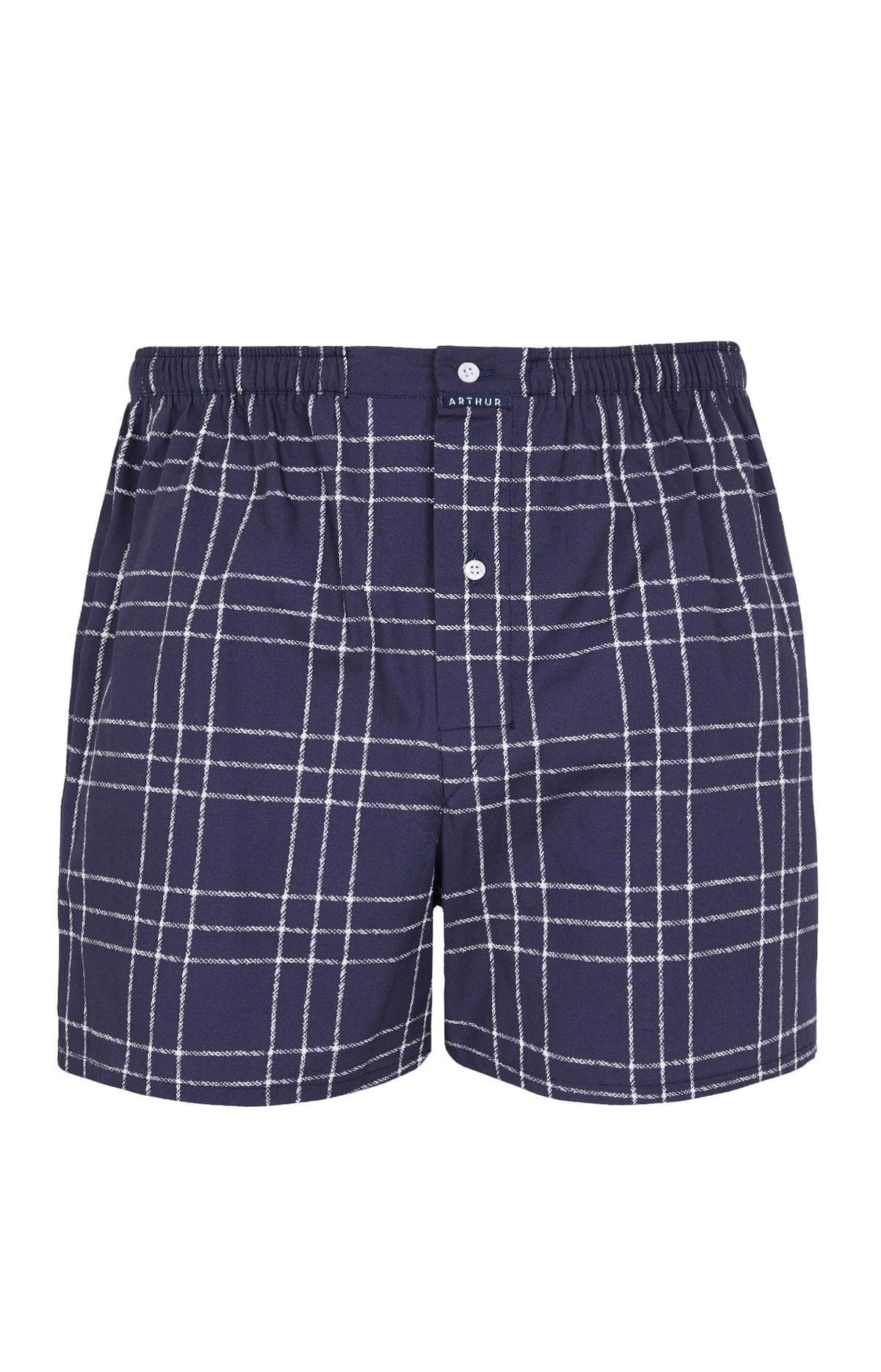 Caleçon classique en popeline de coton Homme Lewis marine 3