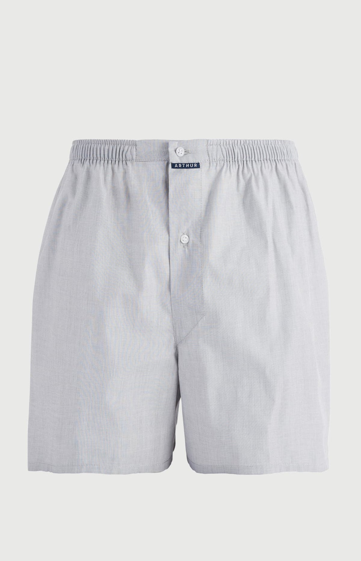 Caleçon classique homme uni gris clair 3