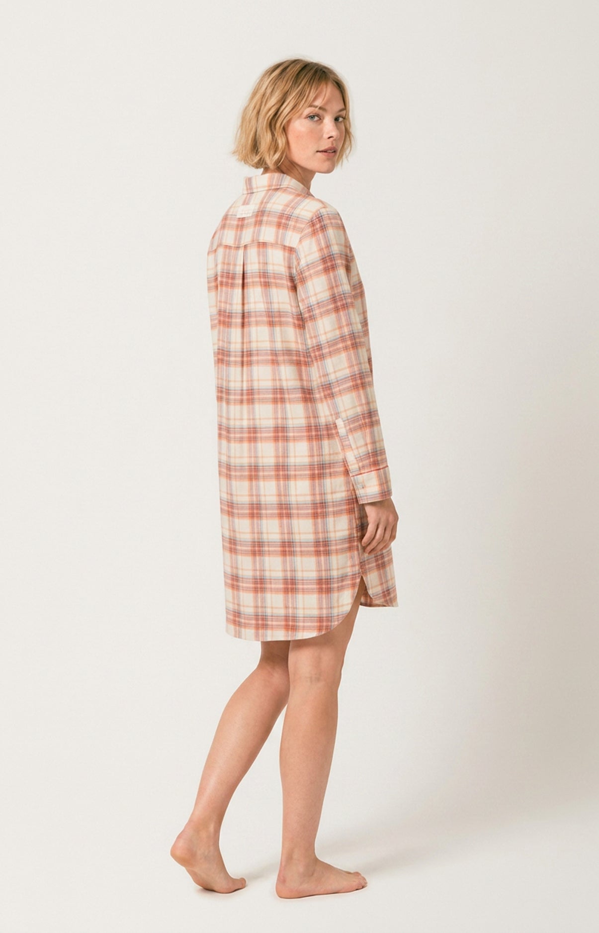 Chemise Grand-Père en flanelle de coton - Alix