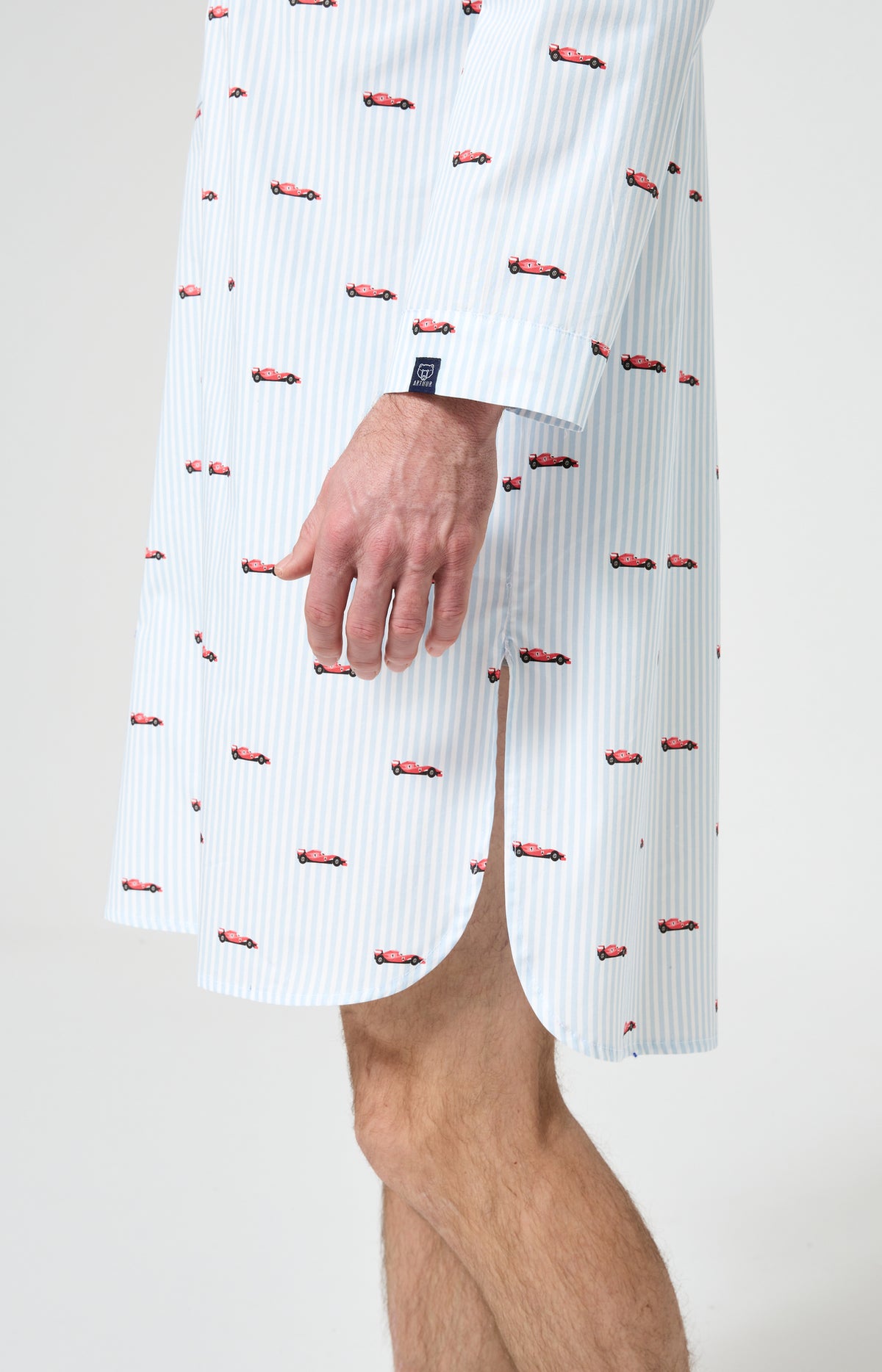 Chemise de nuit Homme Le Grand Prix du Sommeil Manches longues Imprimé voiture formule 1 6