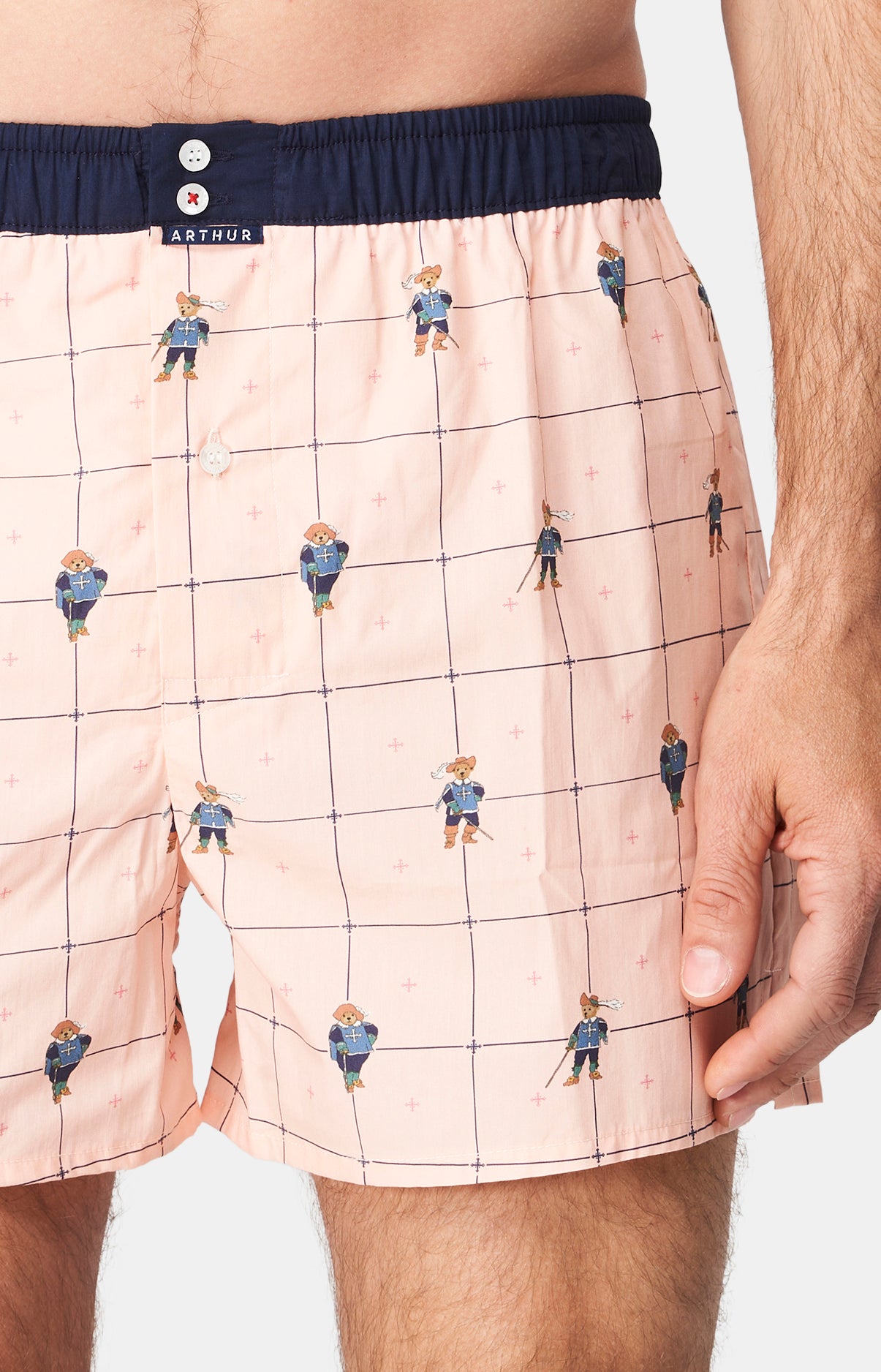 Caleçon avec suspensoir Homme Le Club n°1125 Rose 2