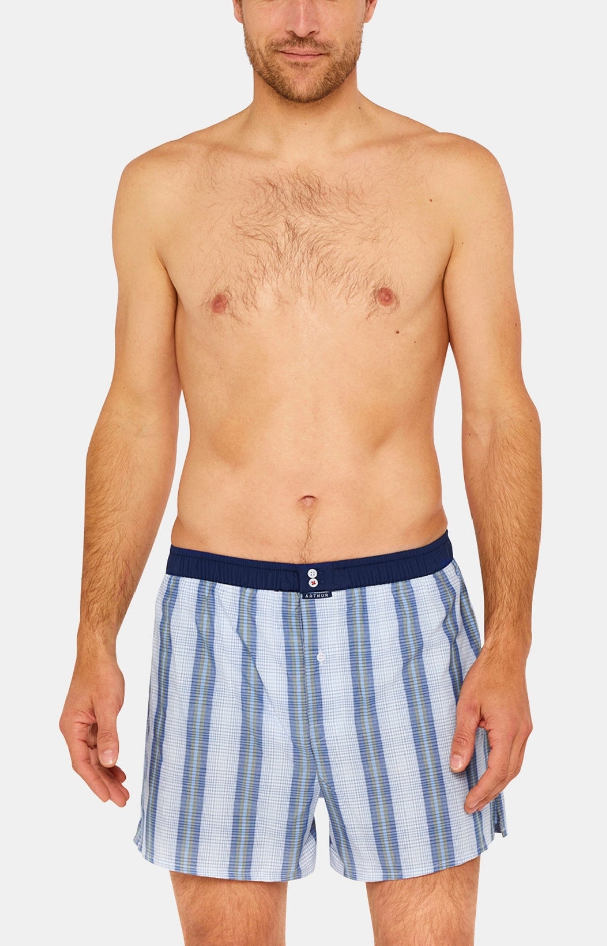 Caleçon avec suspensoir Homme Le Club n°1018 Bleu 1