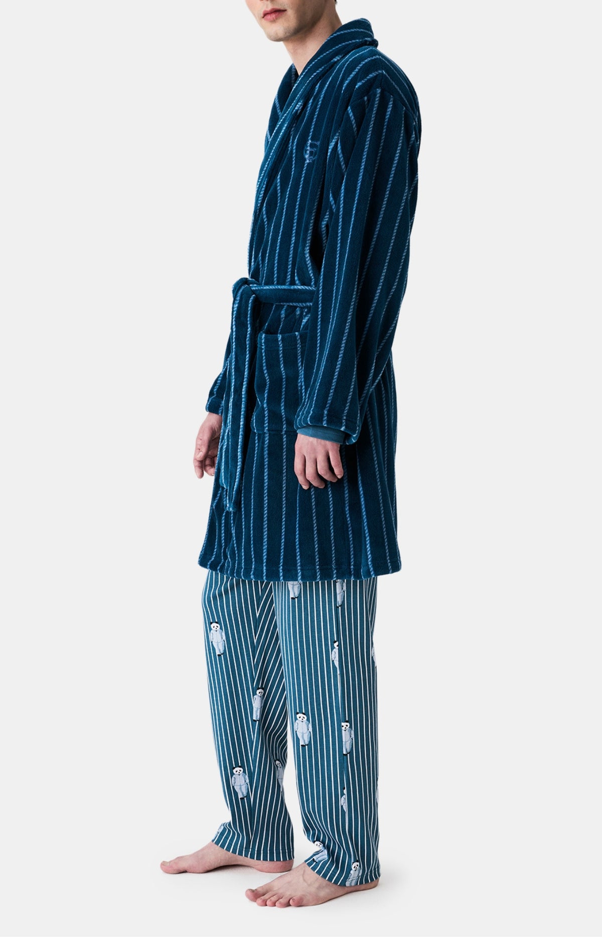 Robes de Chambre, Peignoirs & Vestes Homme Pandastique PETROLE 6