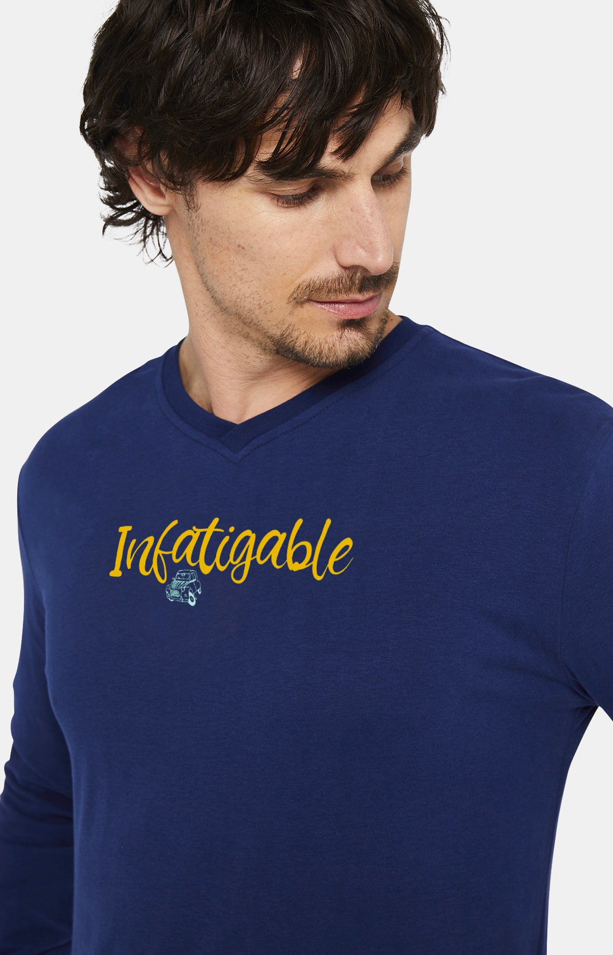 Pyjashort Homme long Infatiguable 2CV Marine 5