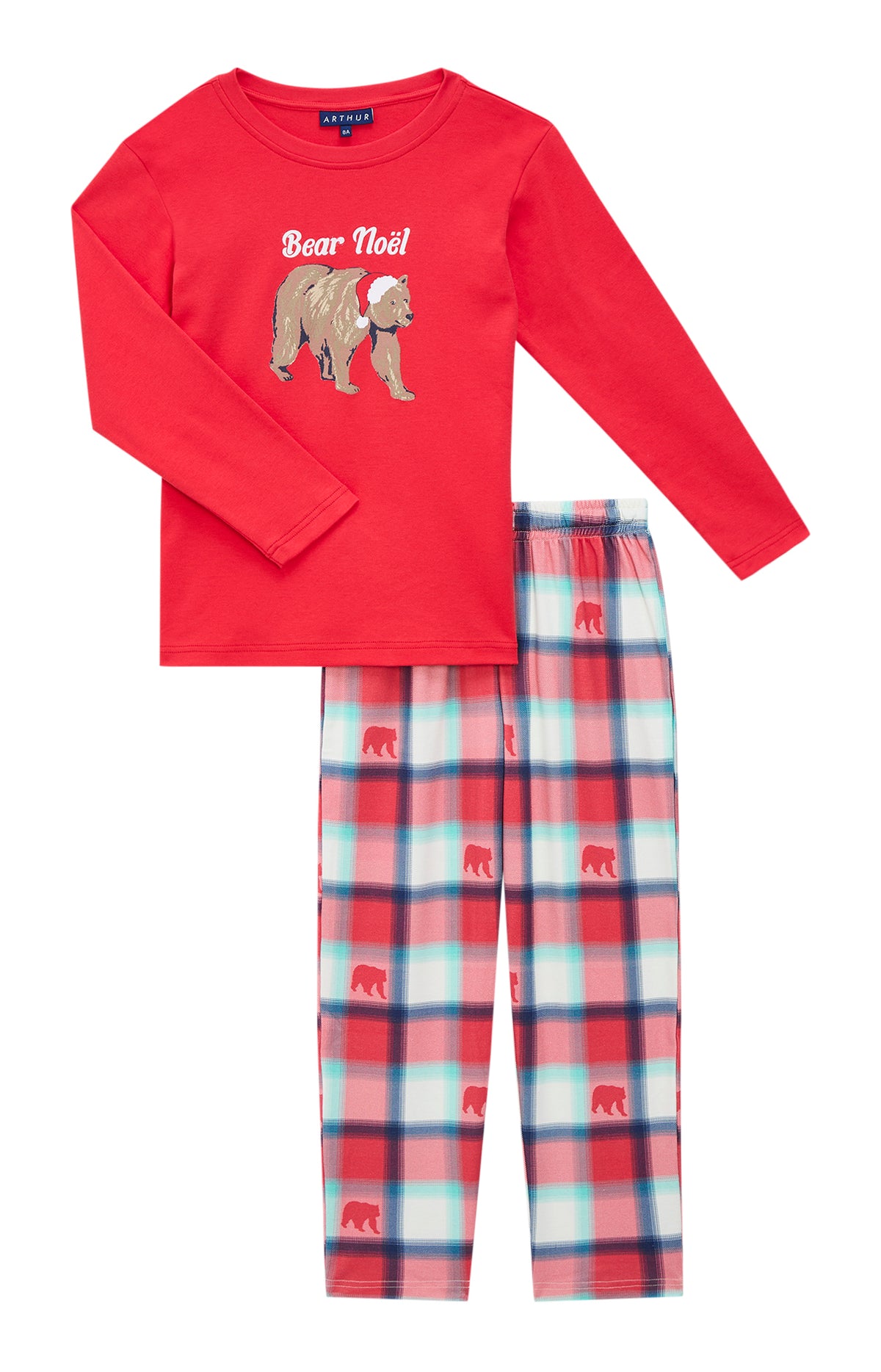 Pyjamas Enfant Bear Noël ROUGE 3