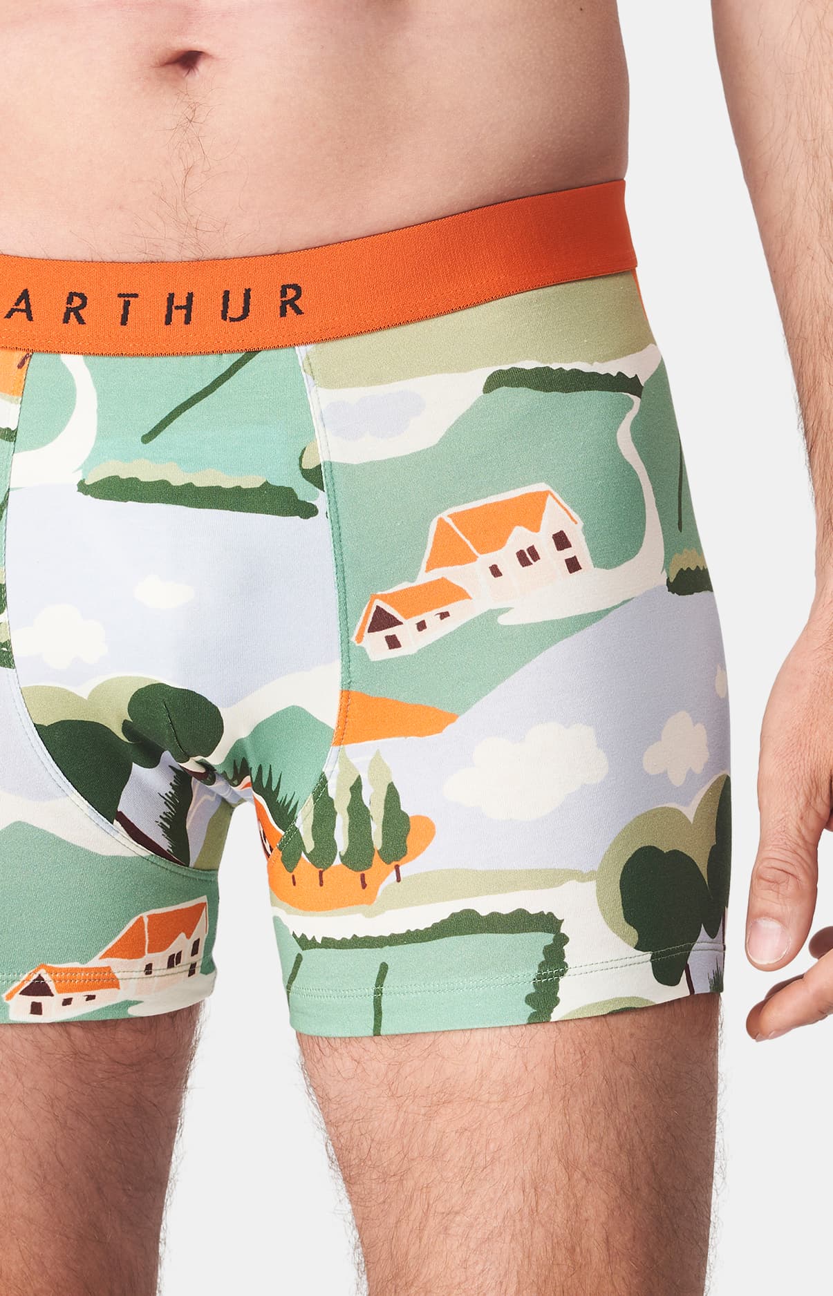 Boxer Homme Campagne Homme Vert 1