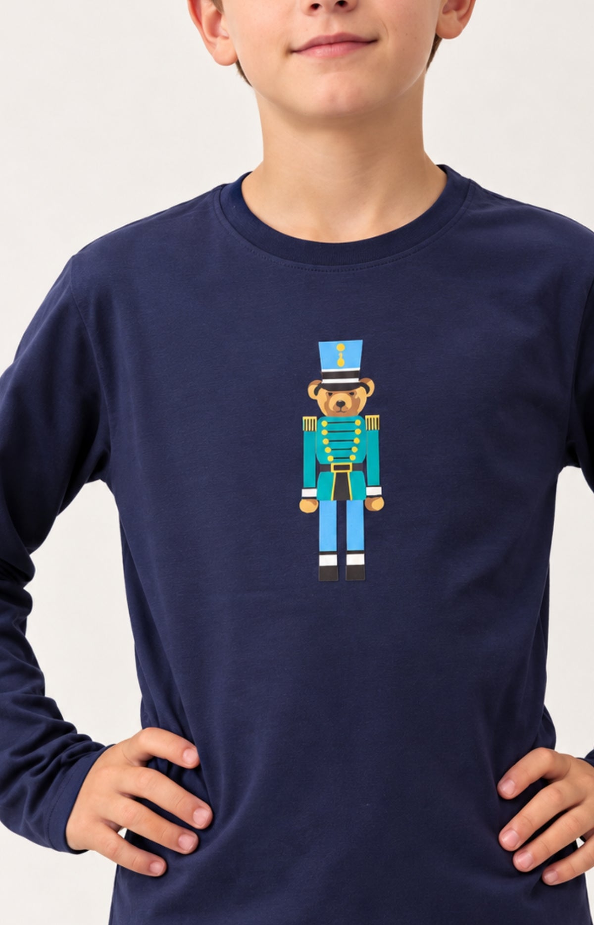 Pyjama enfant en jersey et flanelle de coton - Mark