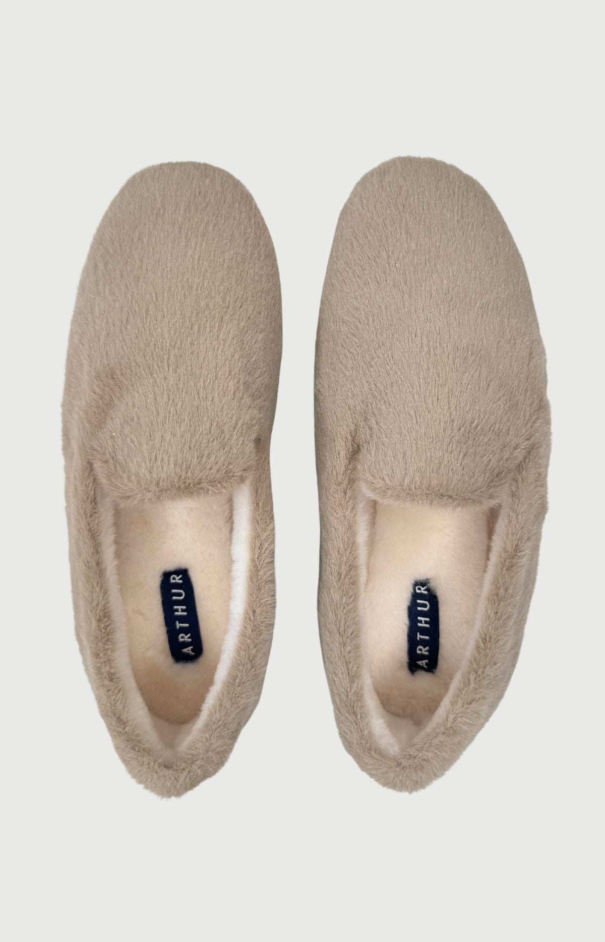 Chaussons Femme fausse fourrure beige Curlie 3