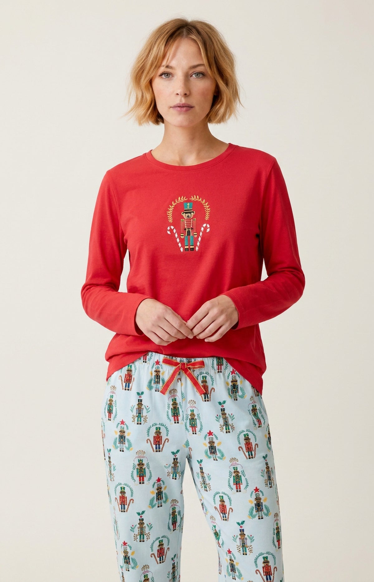Pyjama en jersey de coton épais - Casse-noisette