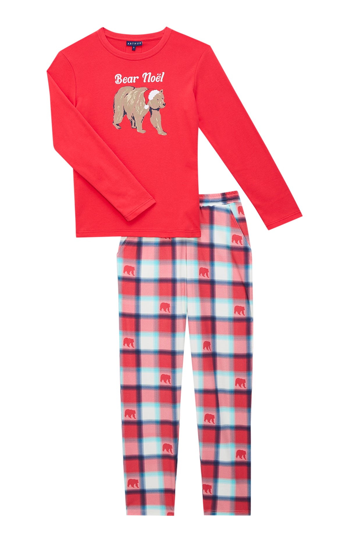 Pyjamas Femme Bear Noël ROUGE 3