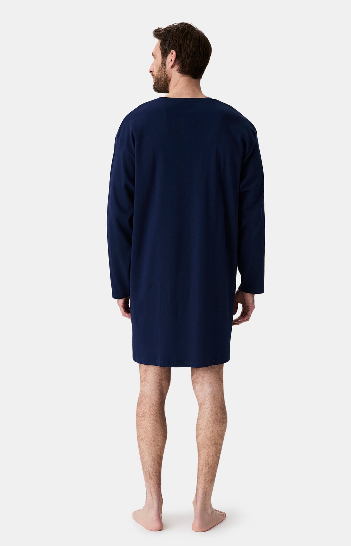 Chemises de nuit Homme Shirt Nuit Polaire MARINE 6