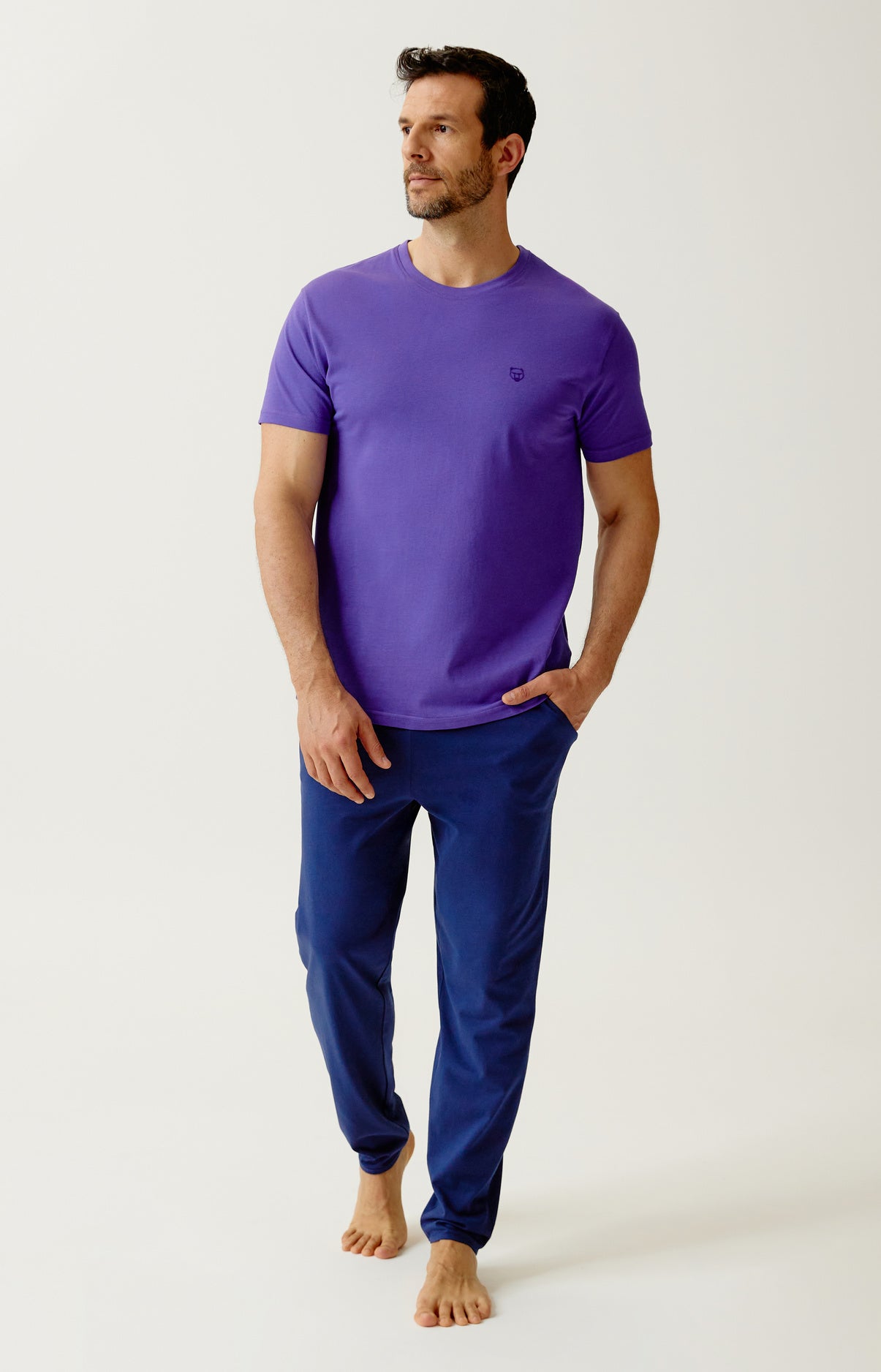 Tee-shirt en jersey de coton léger - Violet