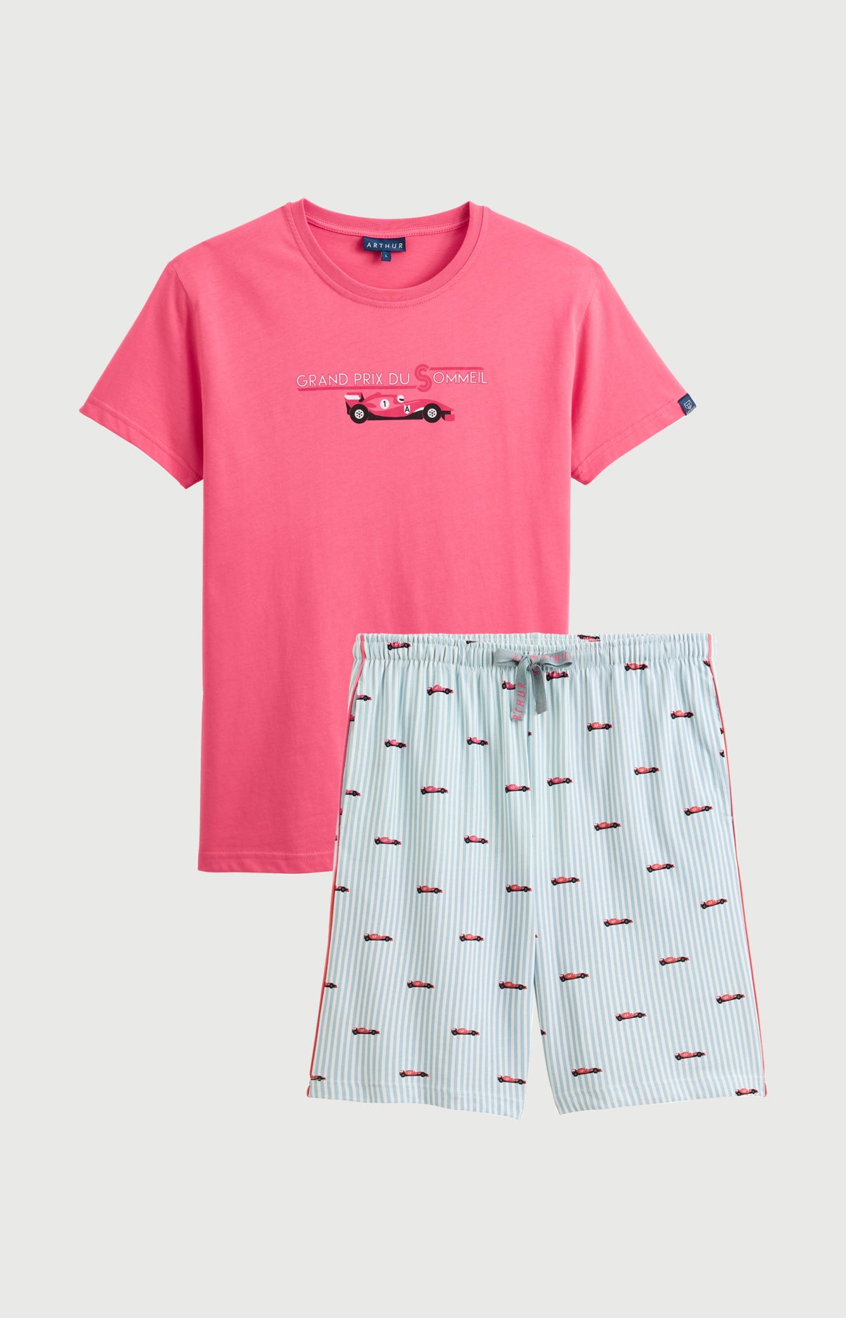 Pyjama Homme Le Grand Prix du Sommeil Manches courtes Imprimé voiture formule 1 3