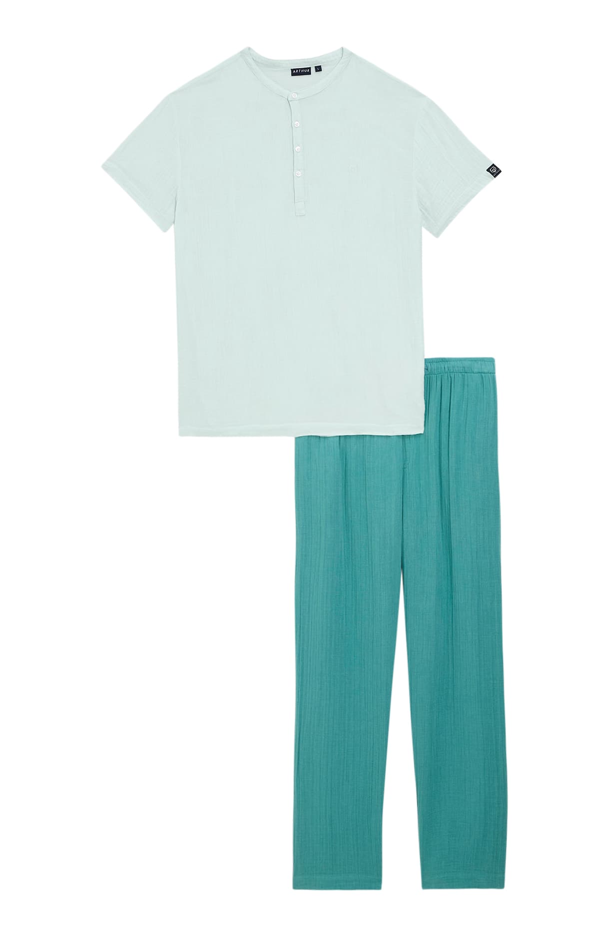 Pyjama Gaze de Coton - Acier 3