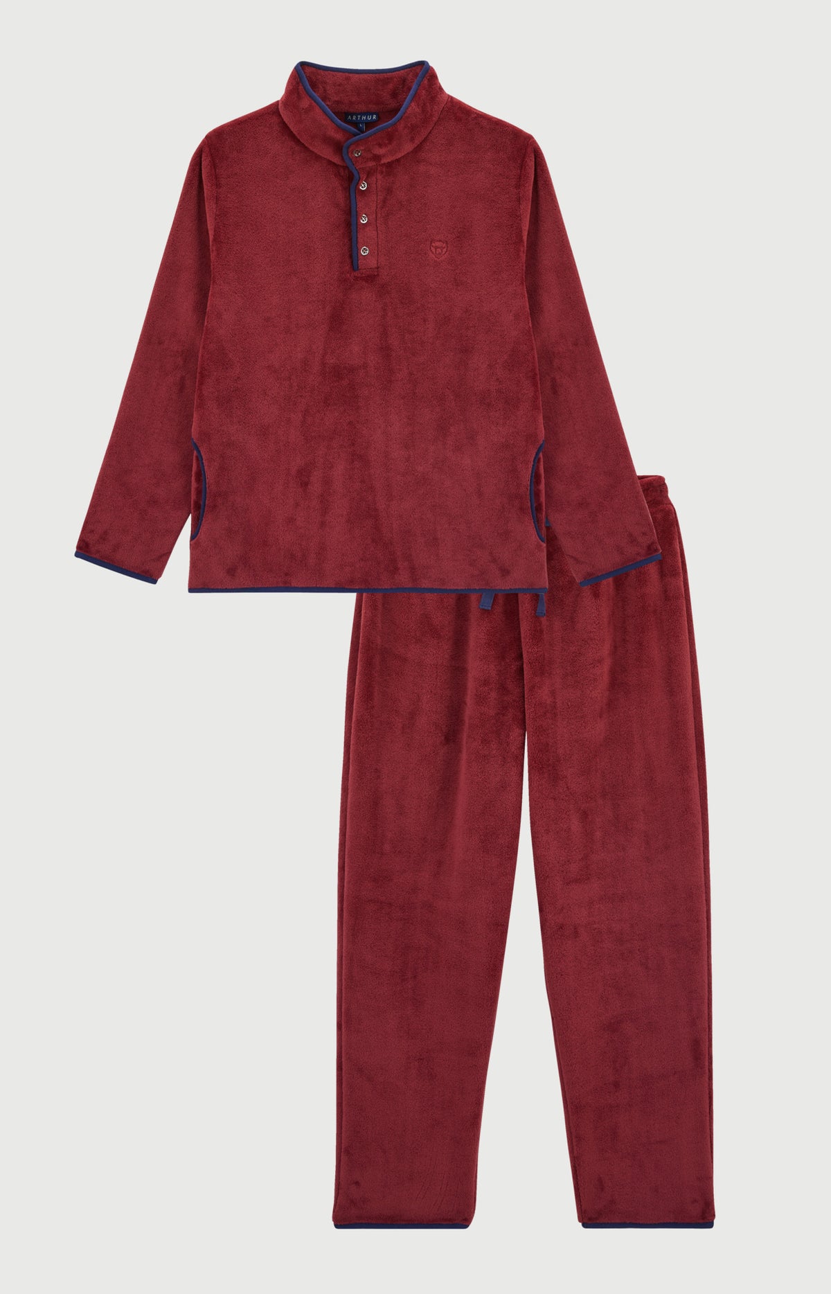 Pyjama en polaire - Burgundy