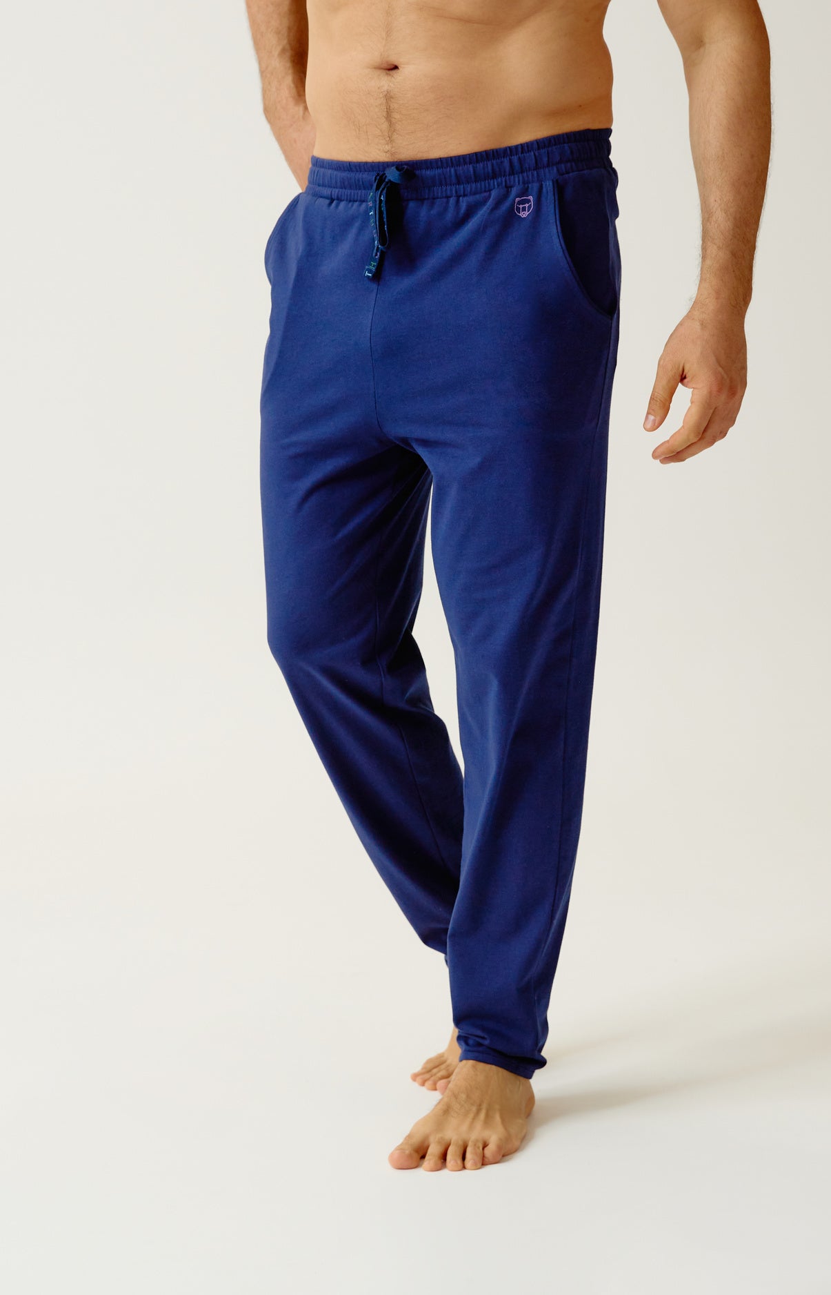 Pantalon en jersey de coton léger - Minuit