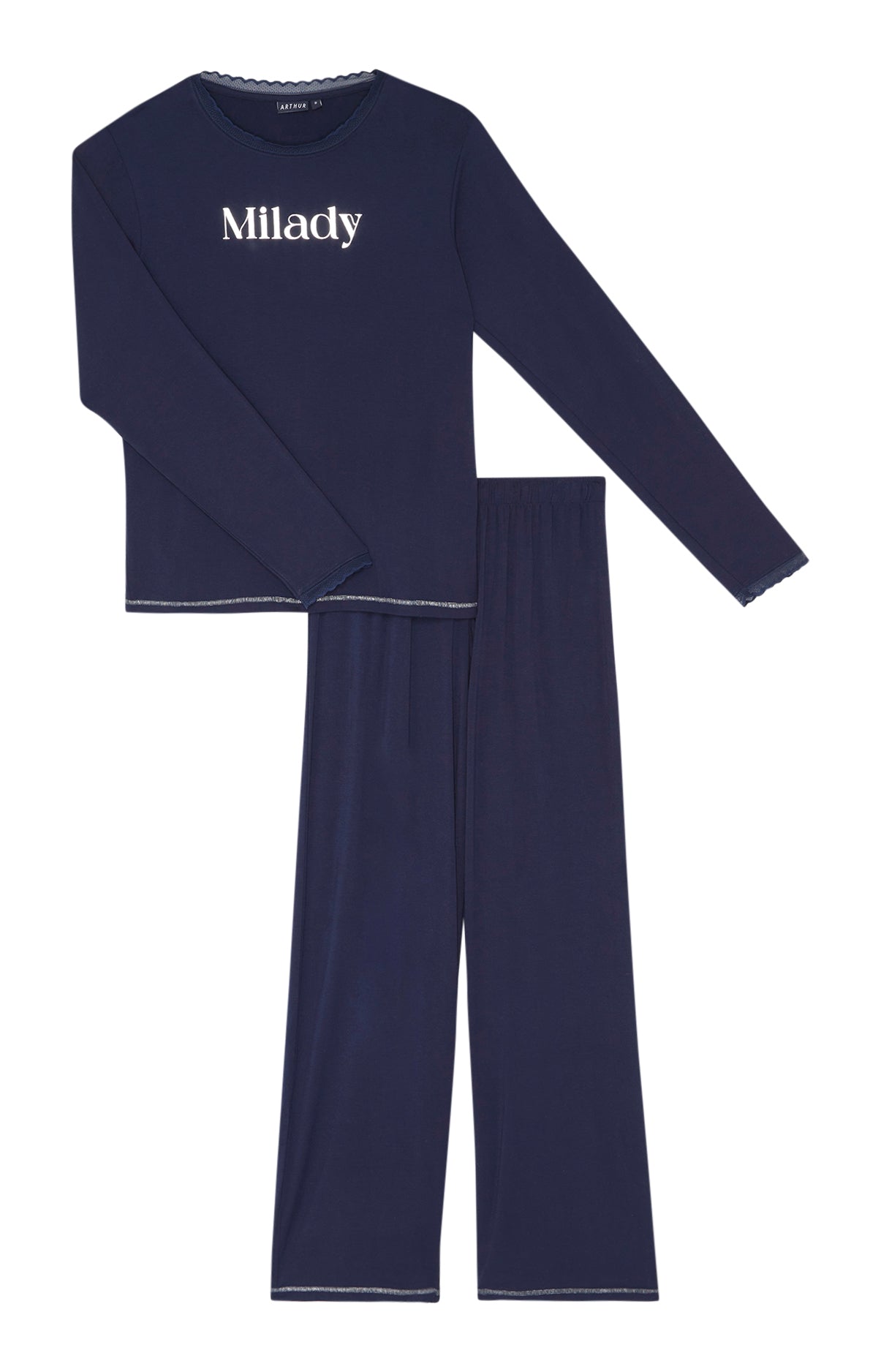 Pyjama long Femme Milady Marine 3