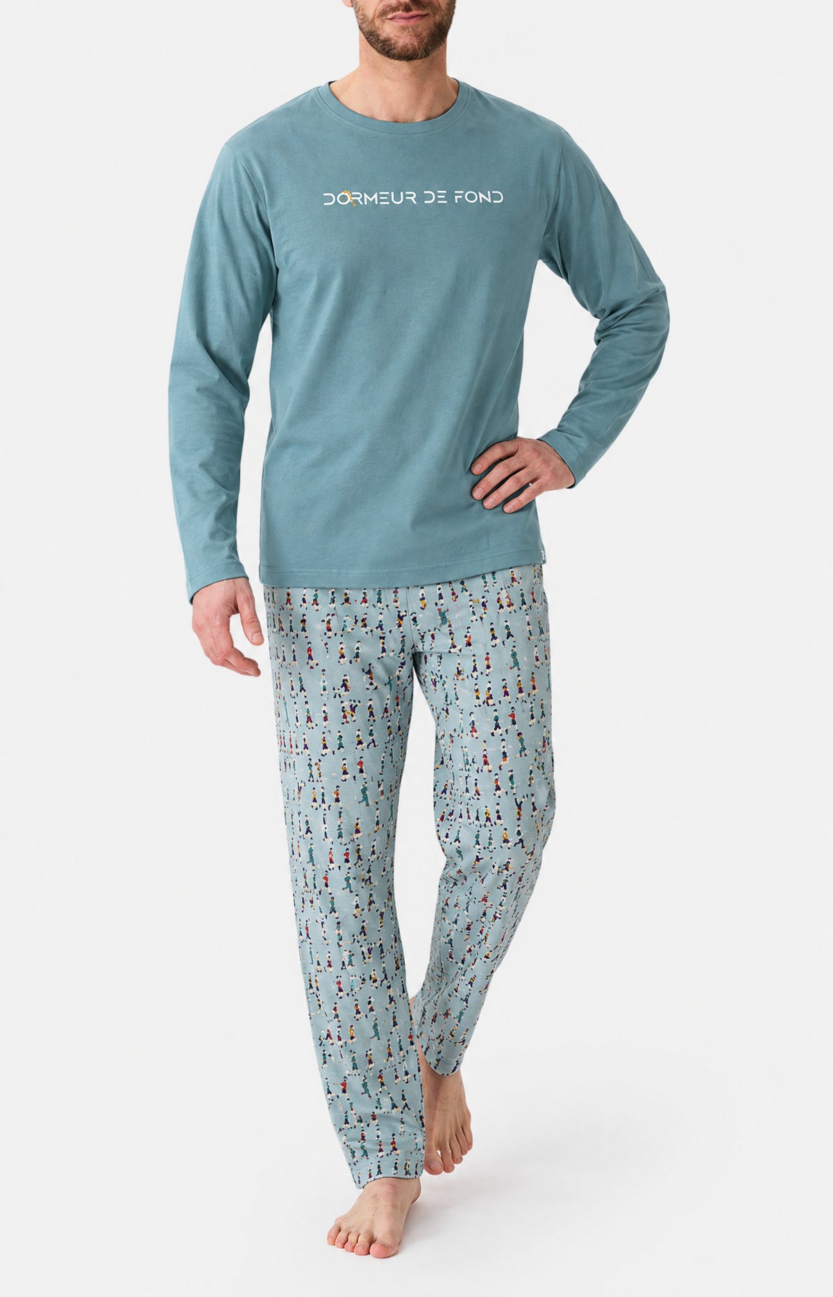 Pyjama en jersey de coton - Dormeur de fond