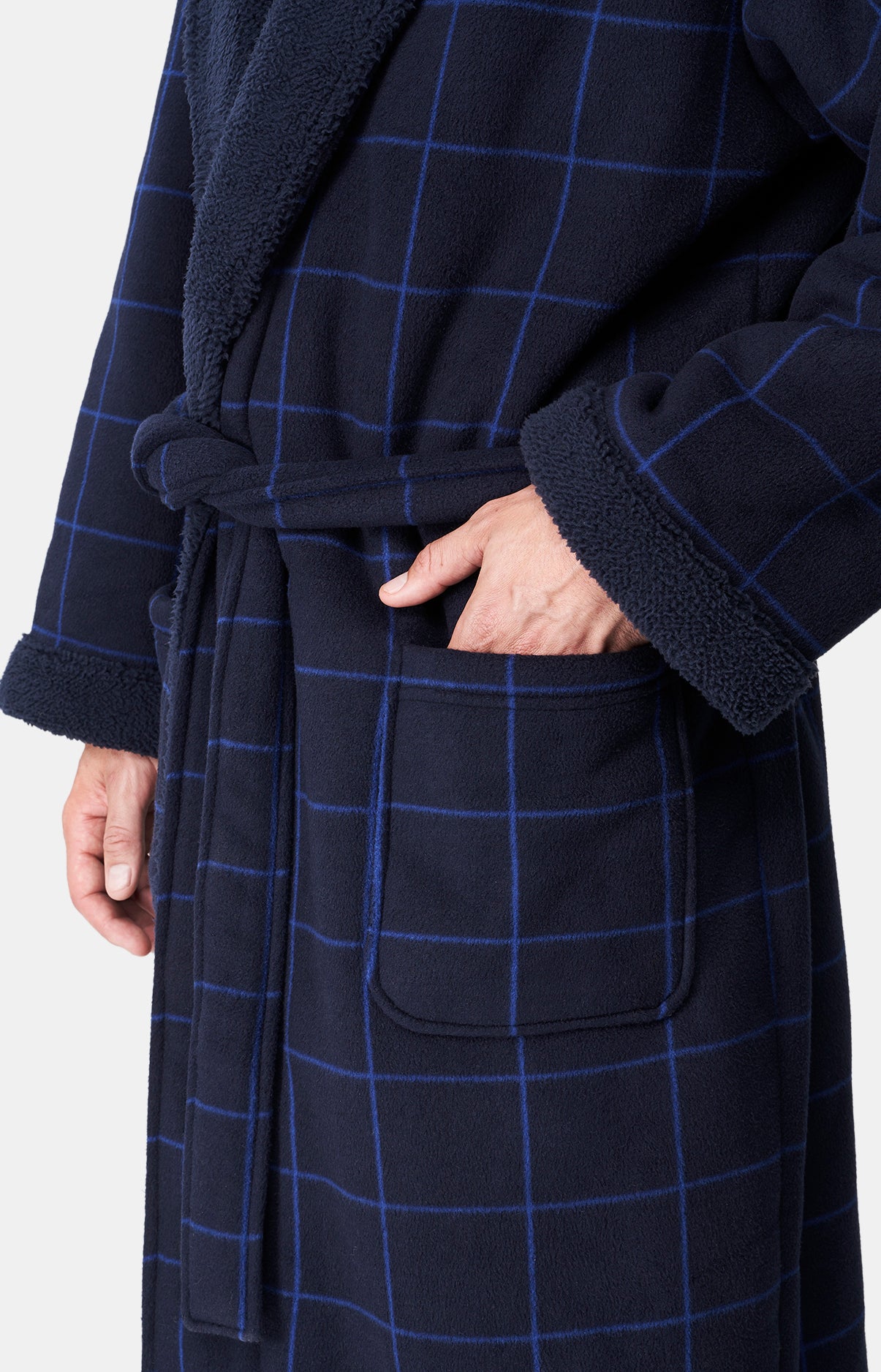 Robe de Chambre Homme polaire Windsor Marine 7