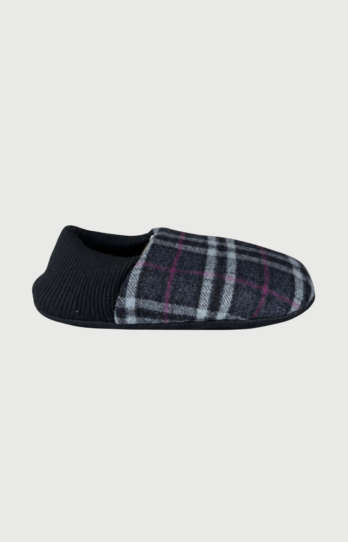 Chaussons en cuir et laine Homme Minuit 1