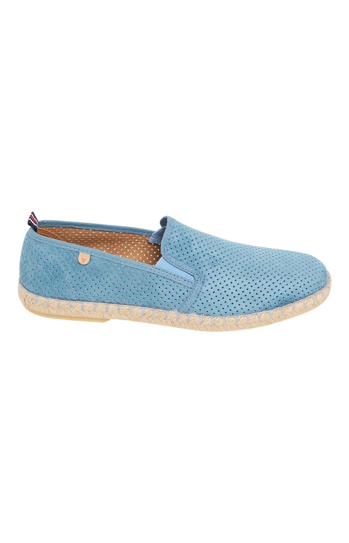 Espadrille Homme cuir uni Bleu 3