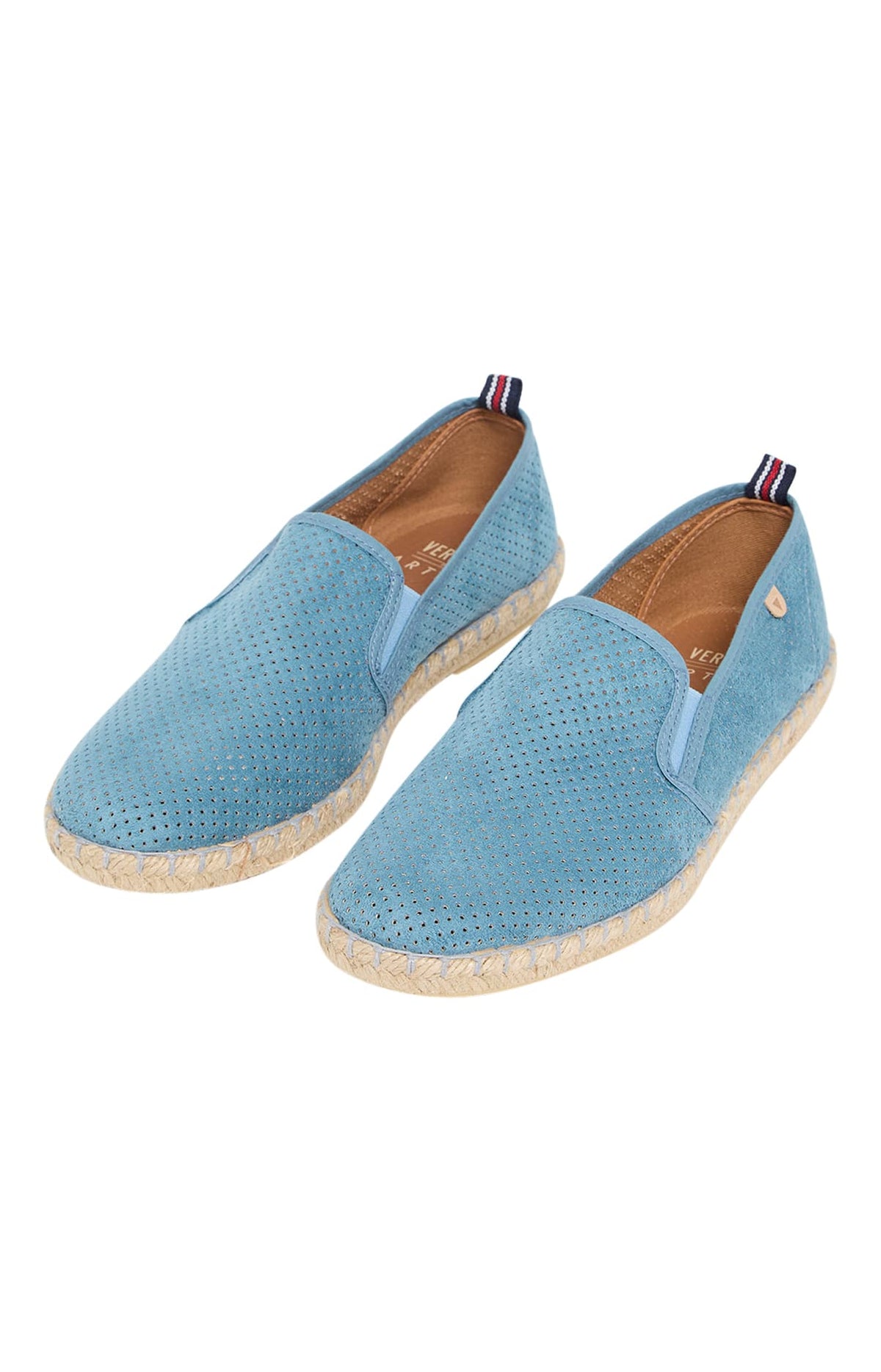 Espadrille Homme cuir uni Bleu 1