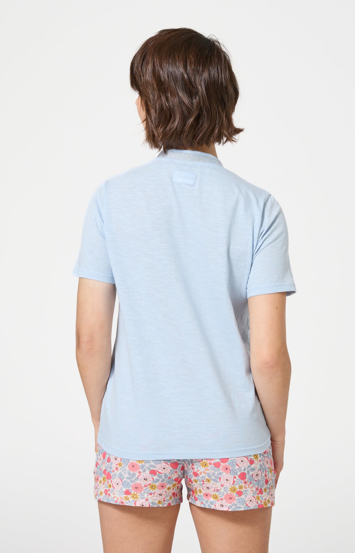 Haut Femme Soleil Manches courtes Couleur CIEL 5