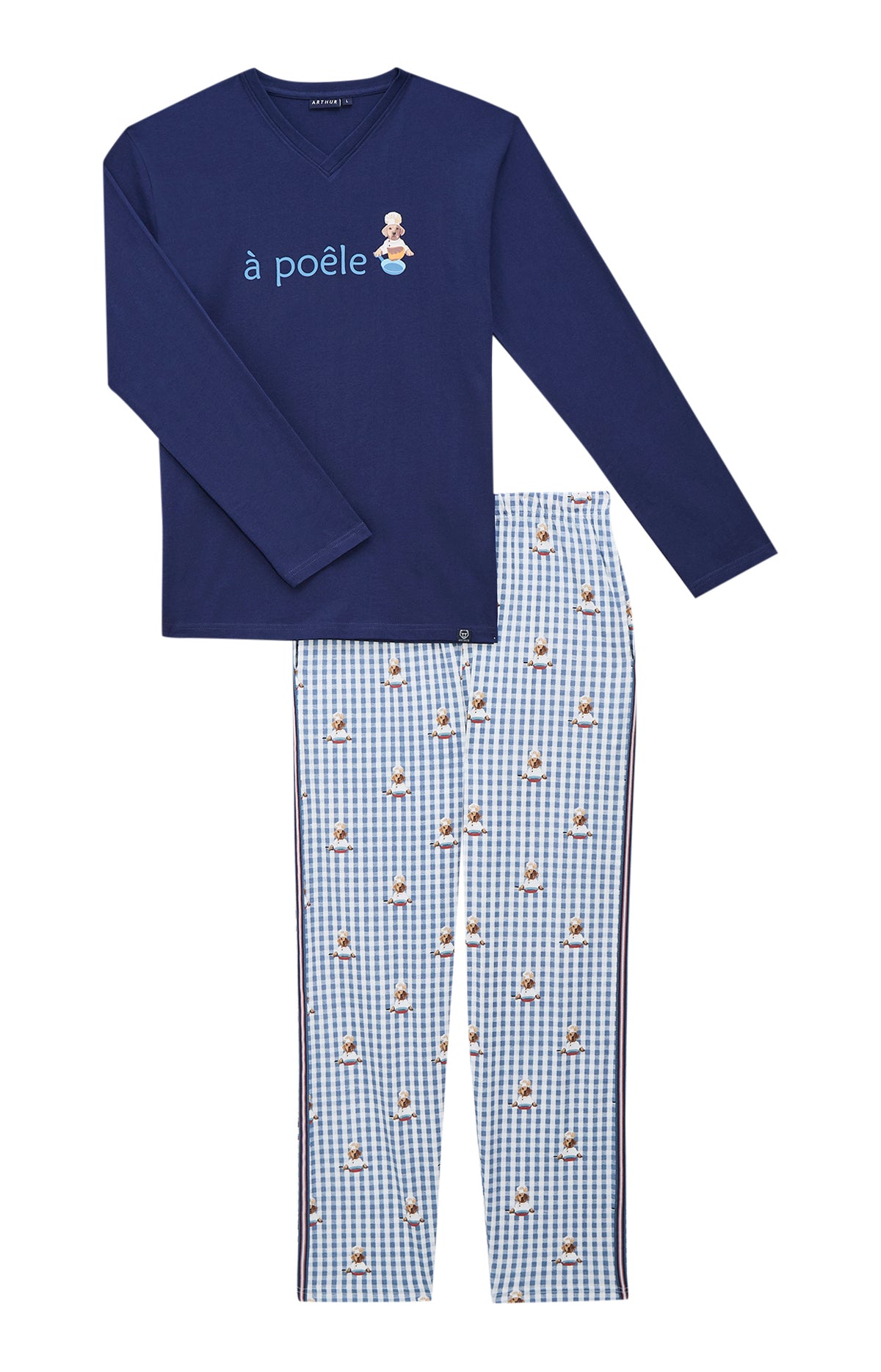 Pyjamas Homme A poêle GRIS 3