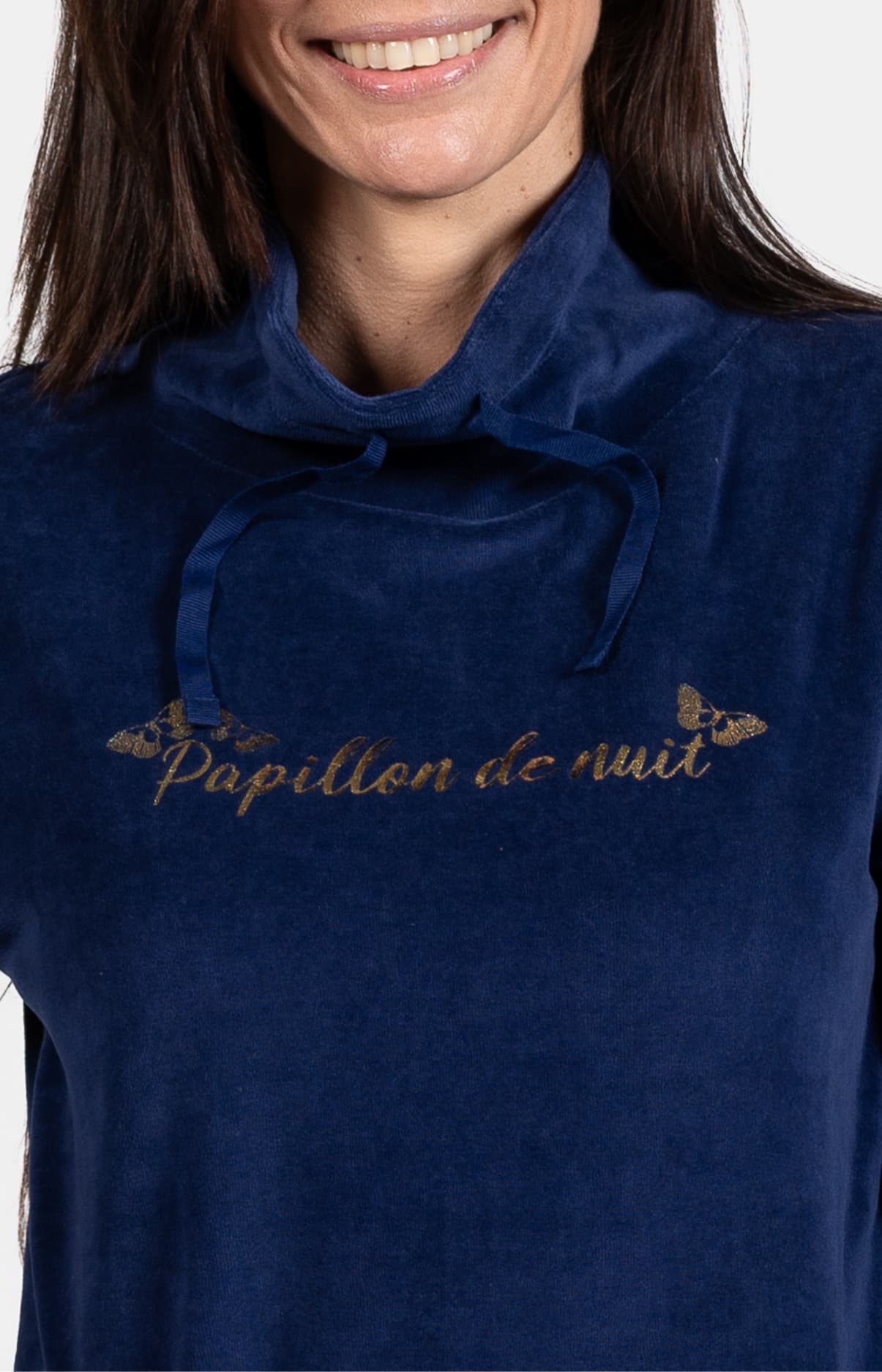 Pyjama Femme papillon de nuit Marine 2