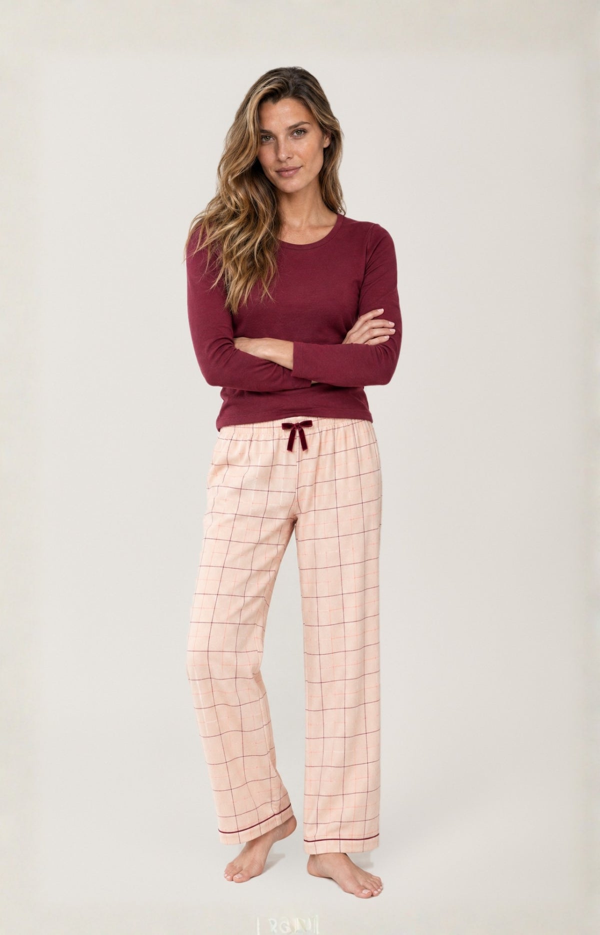 Pantalon en flanelle de coton - Magnolia