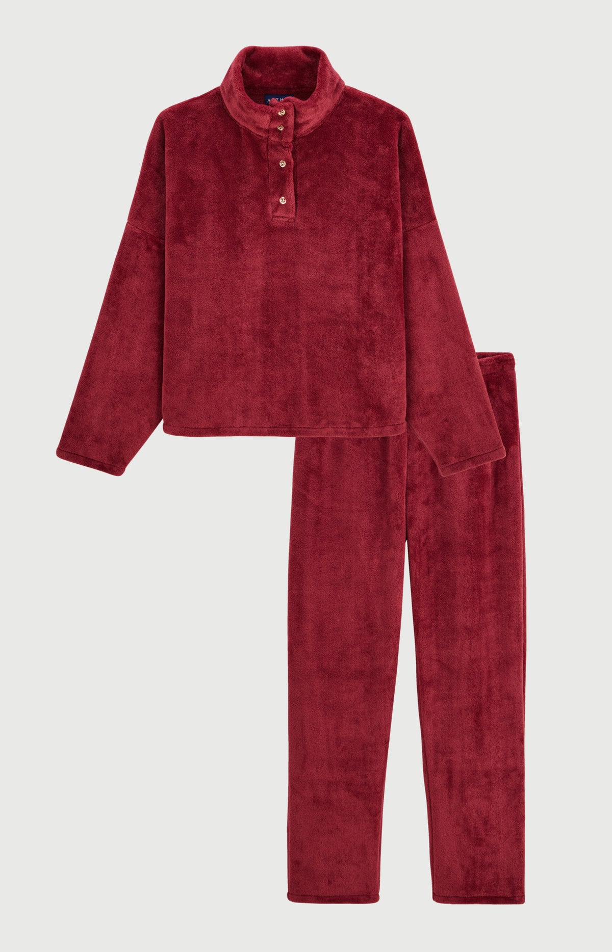 Pyjama en polaire - Burgundy