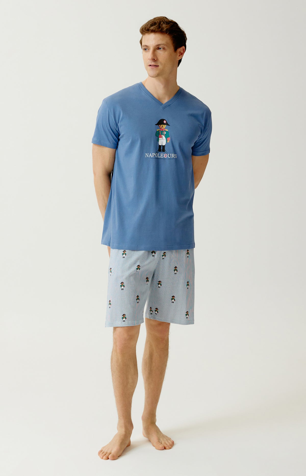 Pyjashort Homme Napoléours Bleu 1