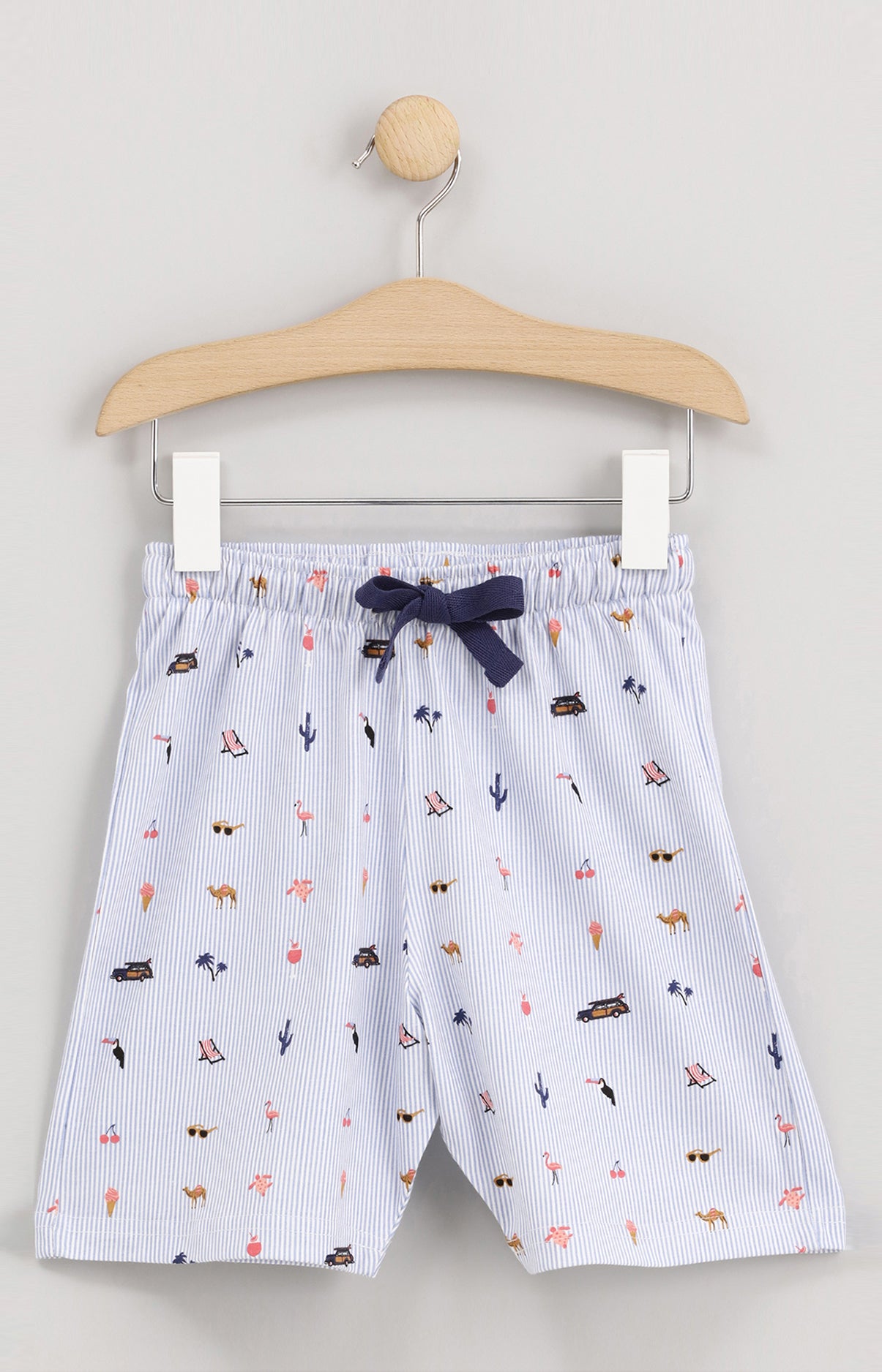 Pyjama Enfant Mode vacances ON Imprimé rayures et illustrations vacances 2
