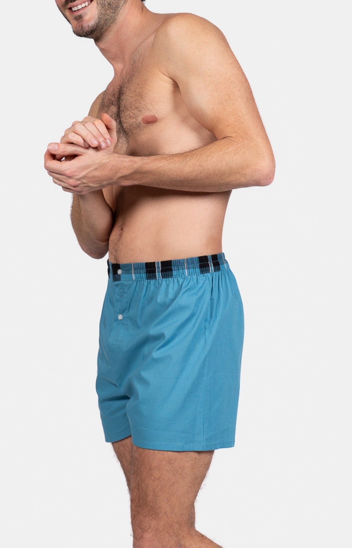 Caleçon classique Homme Bleu 4